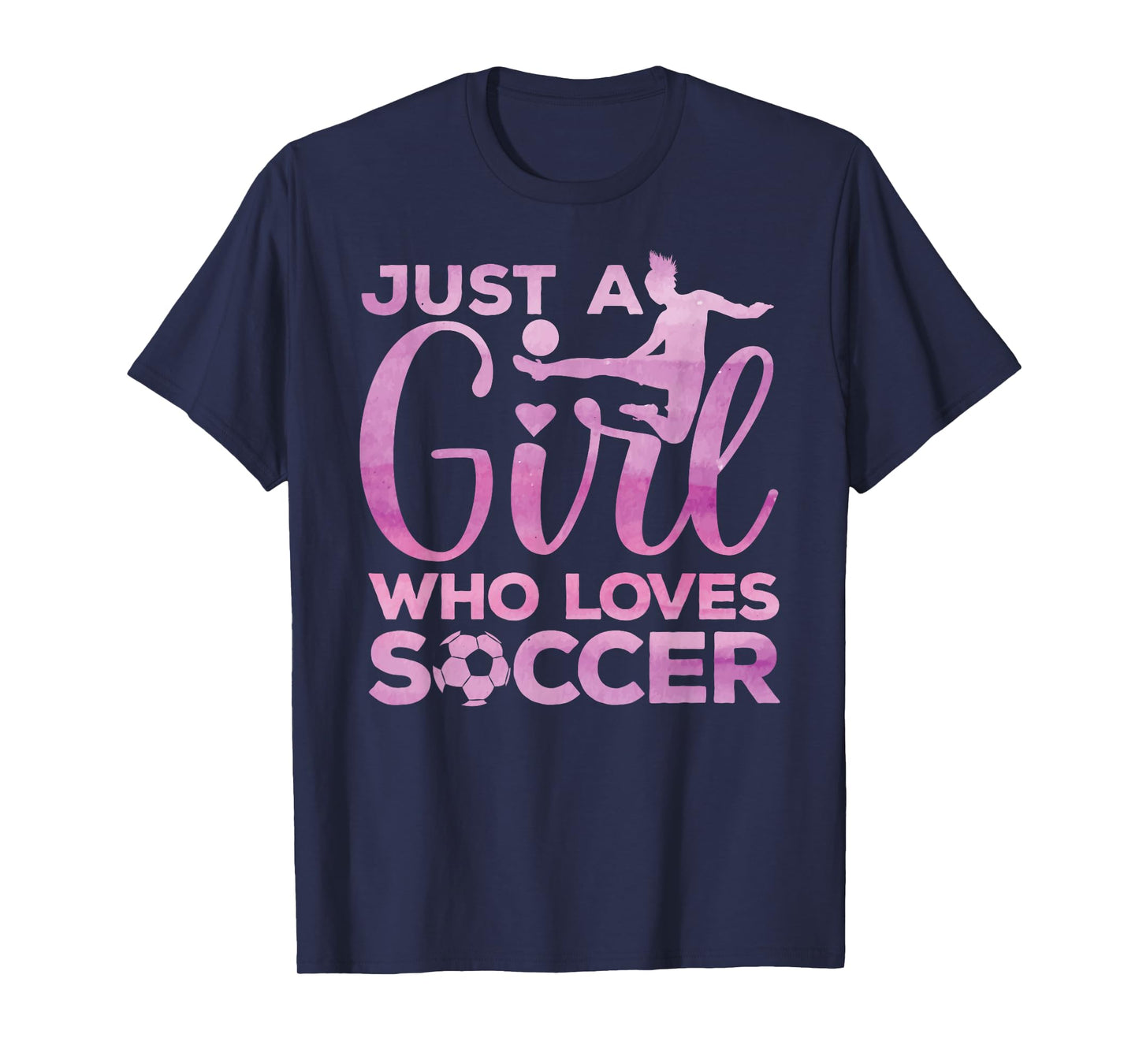 Soccer Girl Art For Girls Kids Toddler Women Soccer Player T-Shirt