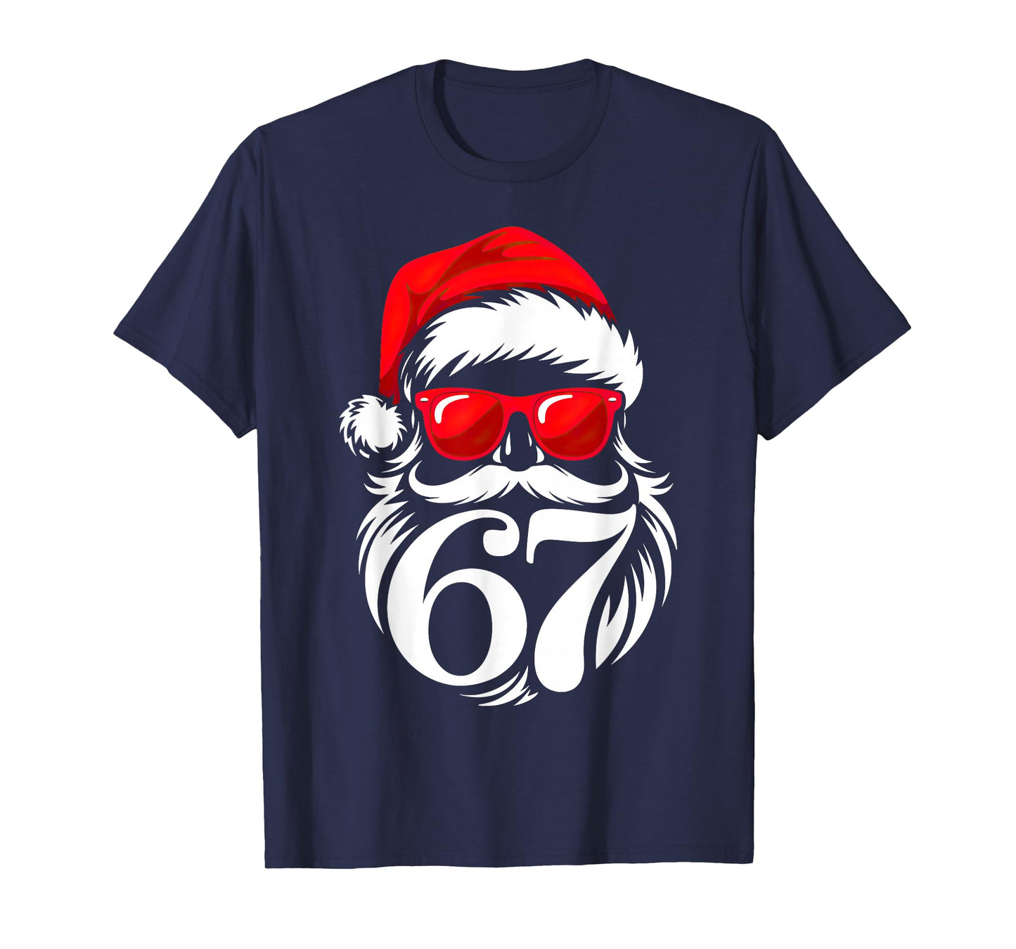 6 7 Christmas 67 Santa Six Seven Christmas T-Shirt