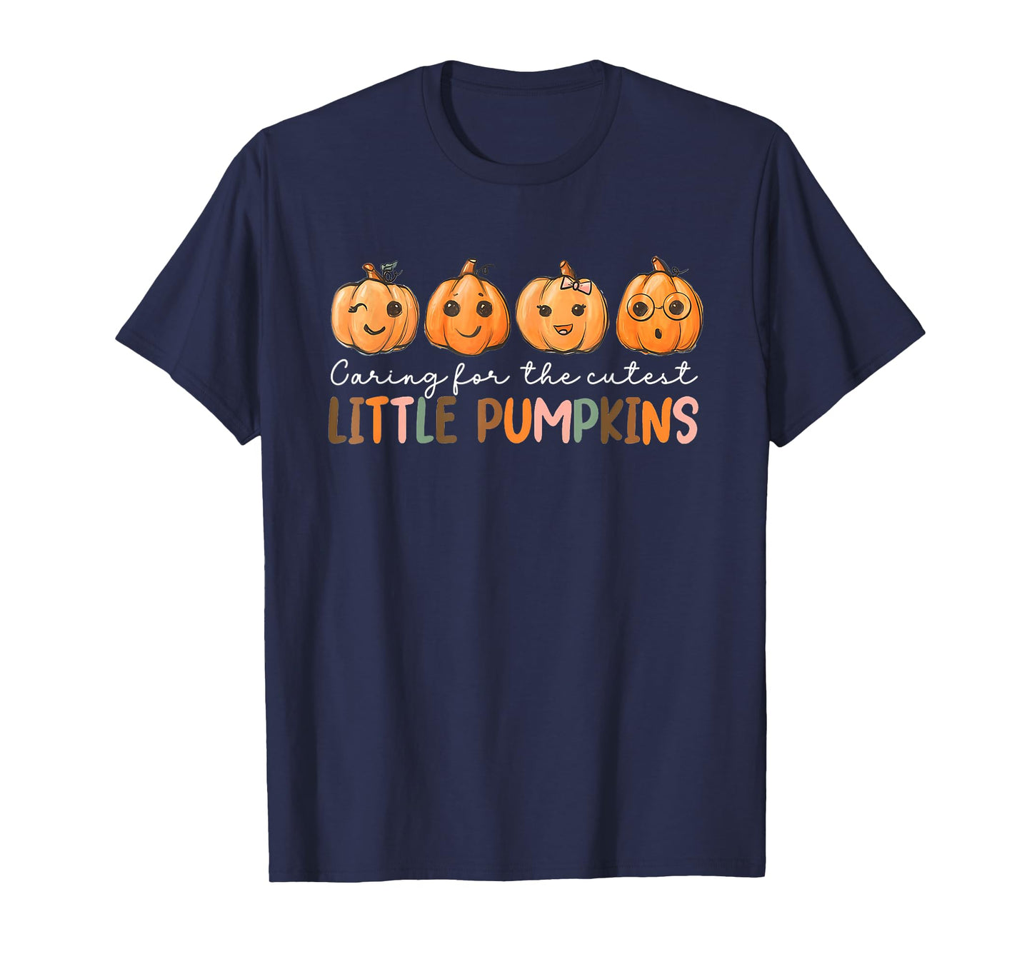 NICU Nurse Halloween Cutest Pumpkins Mother Baby Nurse Fall T-Shirt