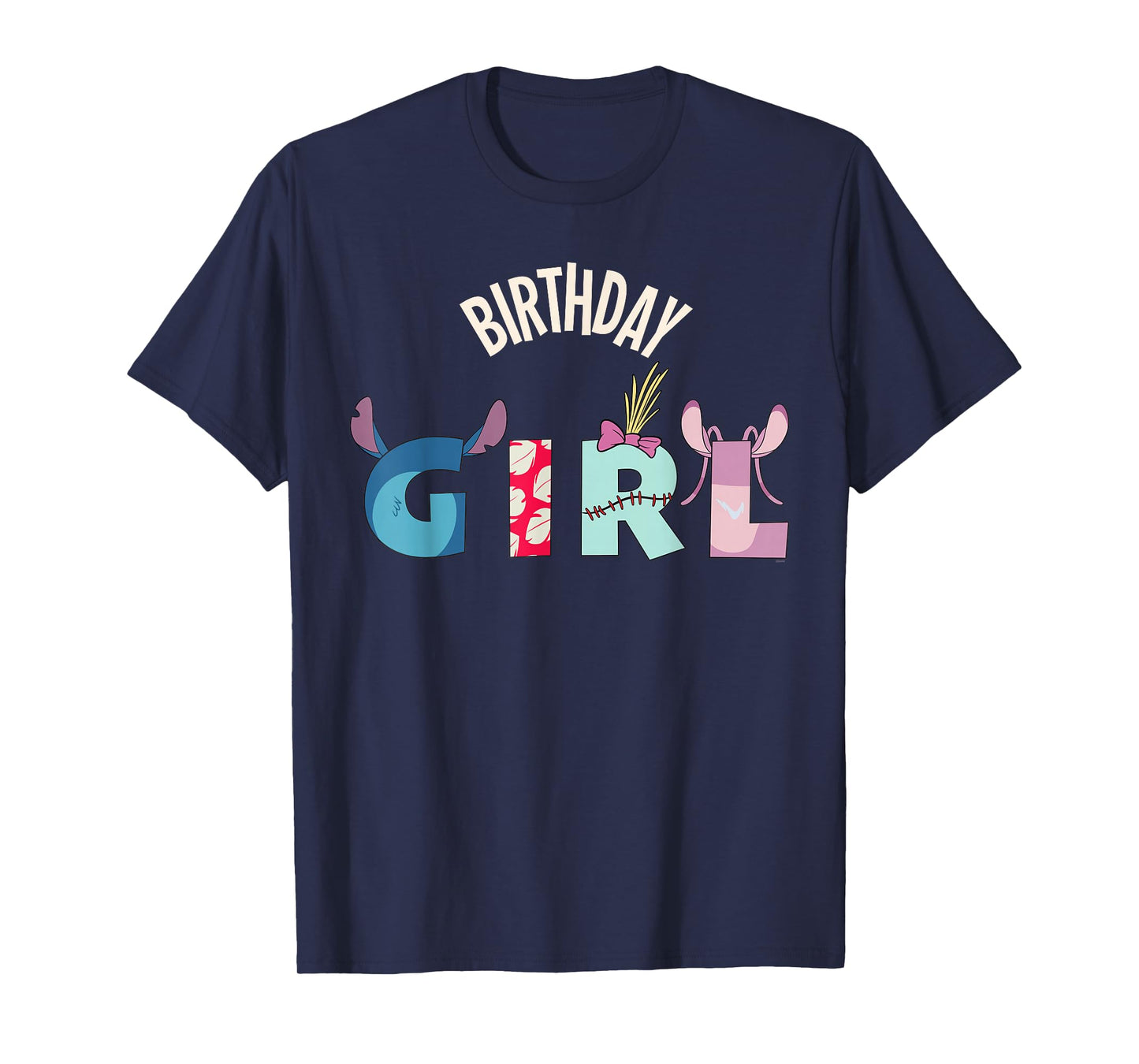 Disney Lilo & Stitch "Birthday Girl" Matching Birthday Party T-Shirt