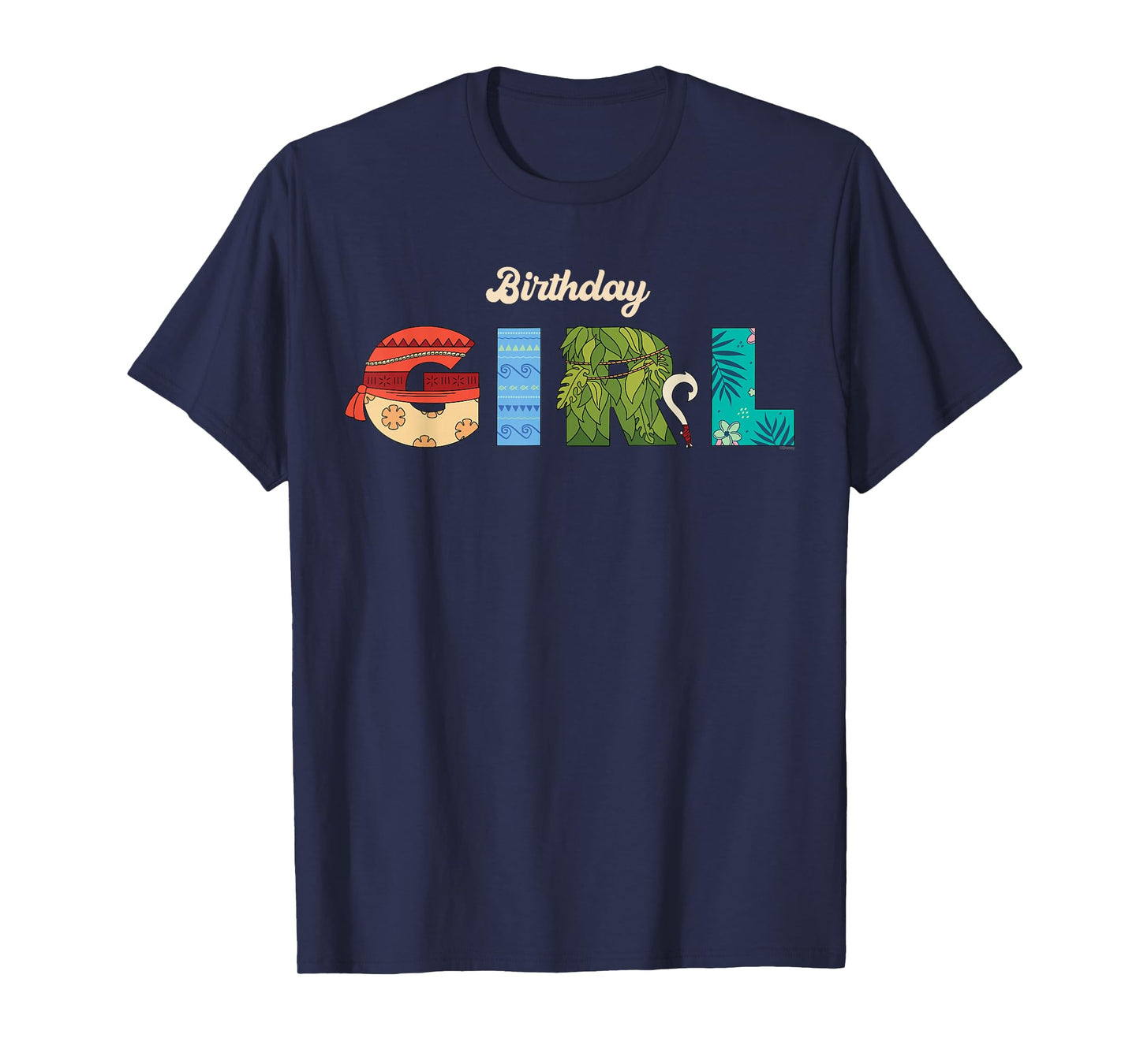 Disney Moana Letters "Birthday Girl" Birthday Party T-Shirt