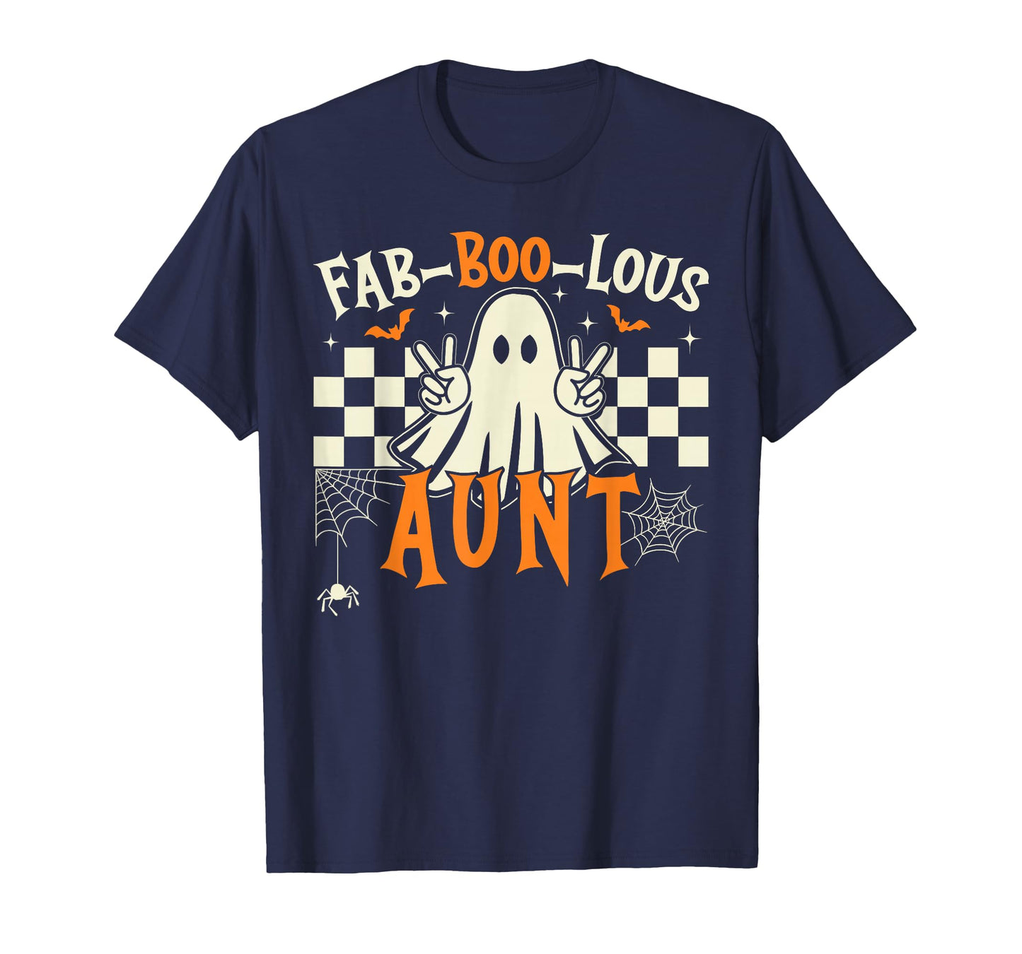 Fab Boo Lous Aunt Rero Ghost Spooky Auntie Halloween Costume T-Shirt