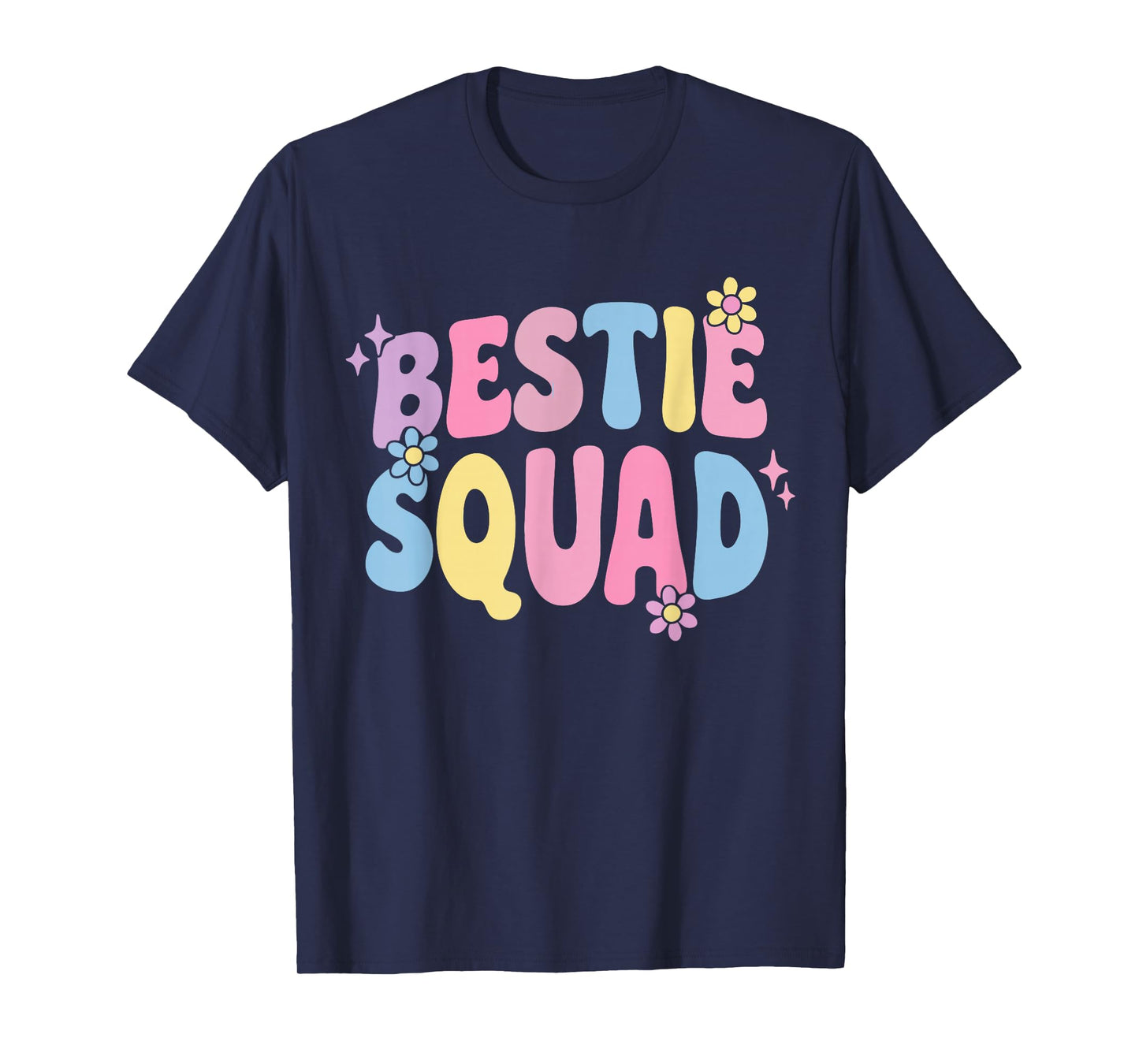 Bestie Squad Twinning Best Friend Matching Girls Twin Day T-Shirt