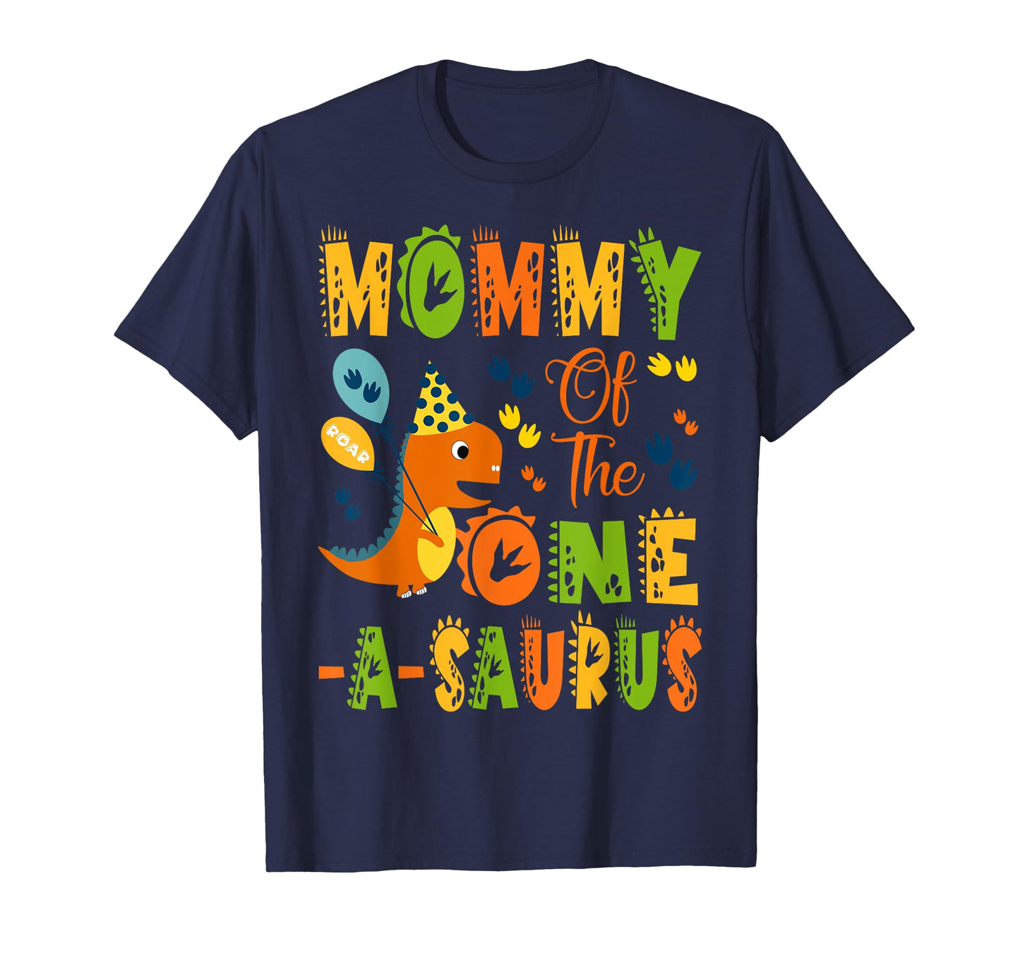 Mommy of The One-A-Saurus 1St Birthday Dinosaur Party T-Shirt