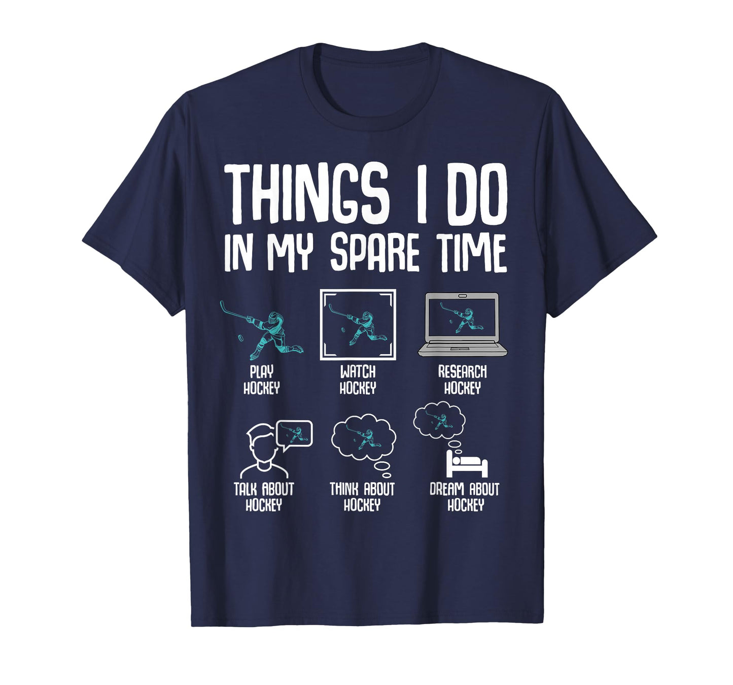 Hockey Things I Do In My Spare Time Ice Hockey Kids Boys T-Shirt