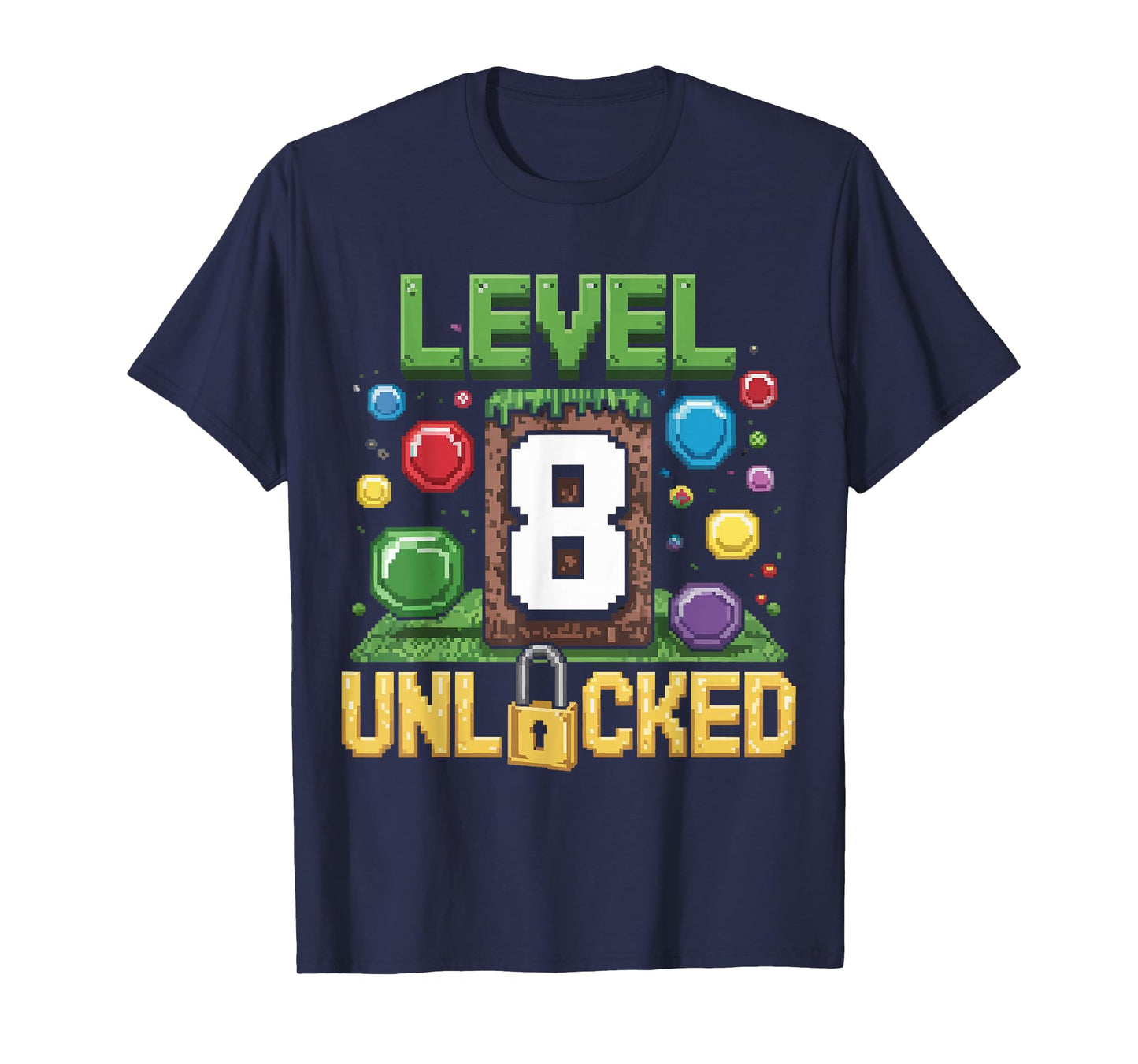 Birthday Children's Shirt Level 8 Unlocked 8 T-Shirt