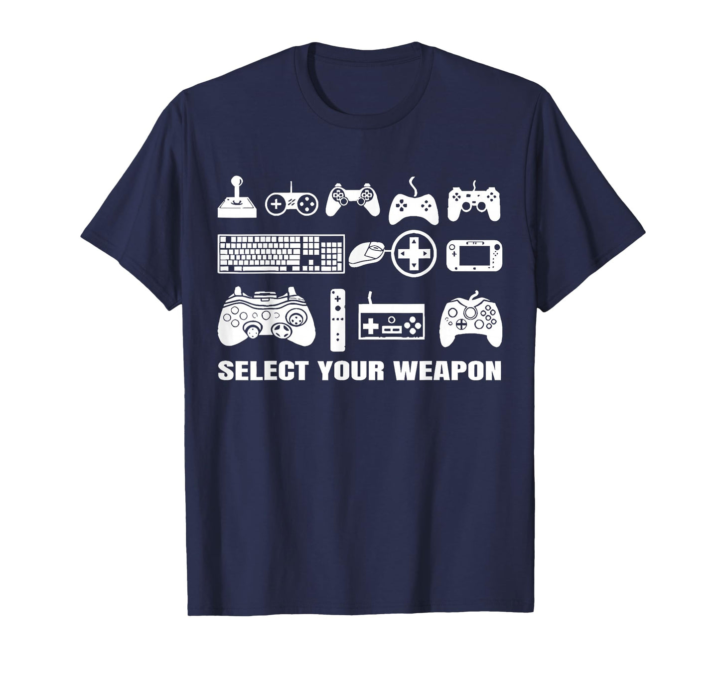 Select Your Weapon Funny Gaming Video Games Controller T-Shirt