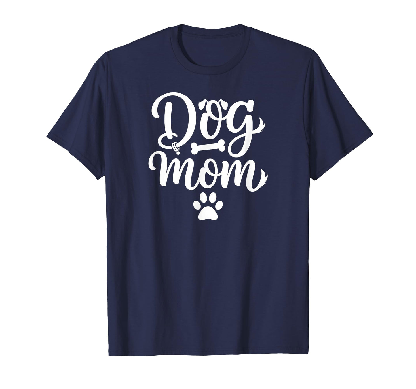 Dog Mom Design for Pet Lovers | Cute Paw Print Dog Mama Art T-Shirt