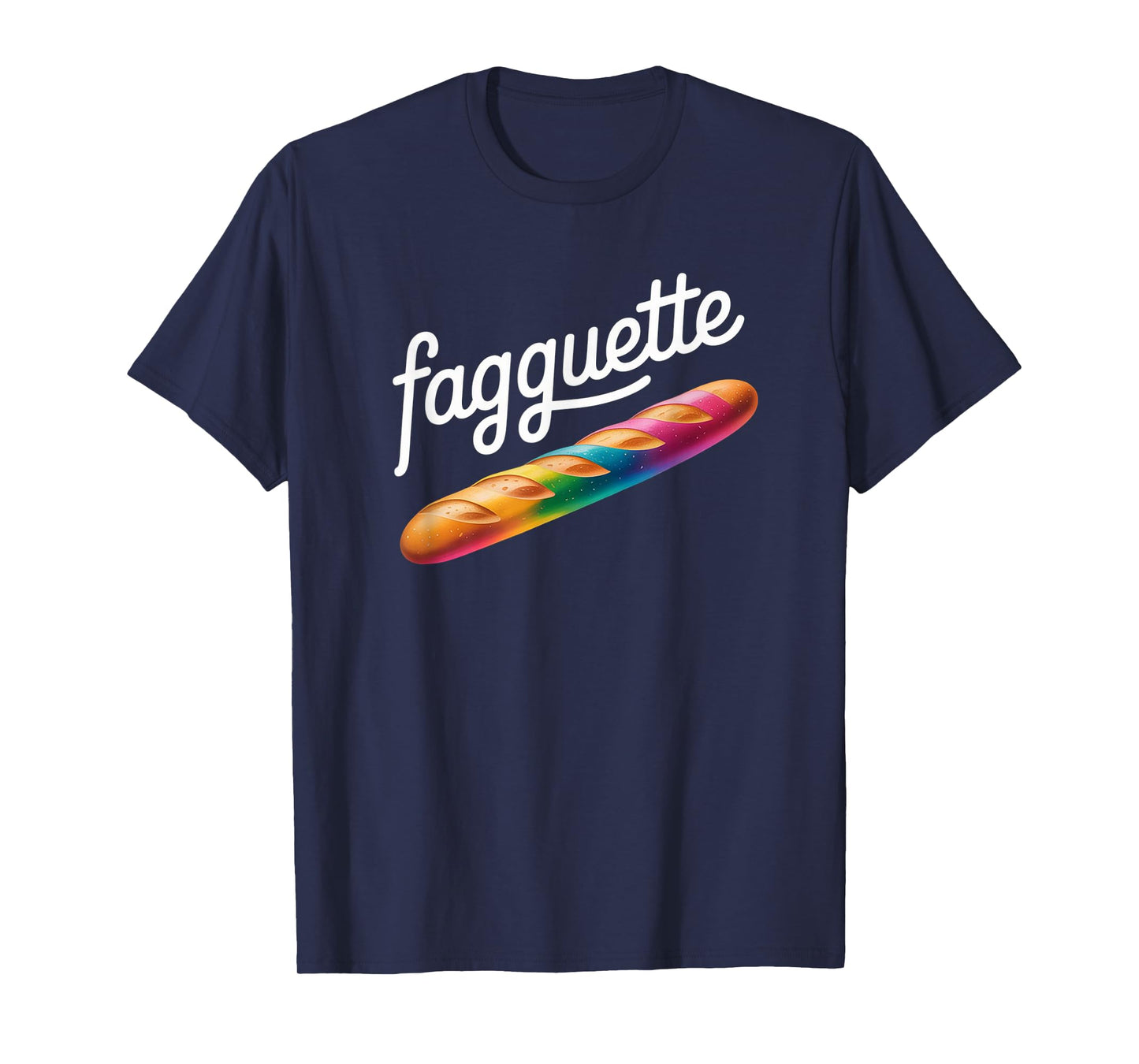 Fagquette Rainbow Bread Humorous LGBTQ Pride Bakery Funny T-Shirt