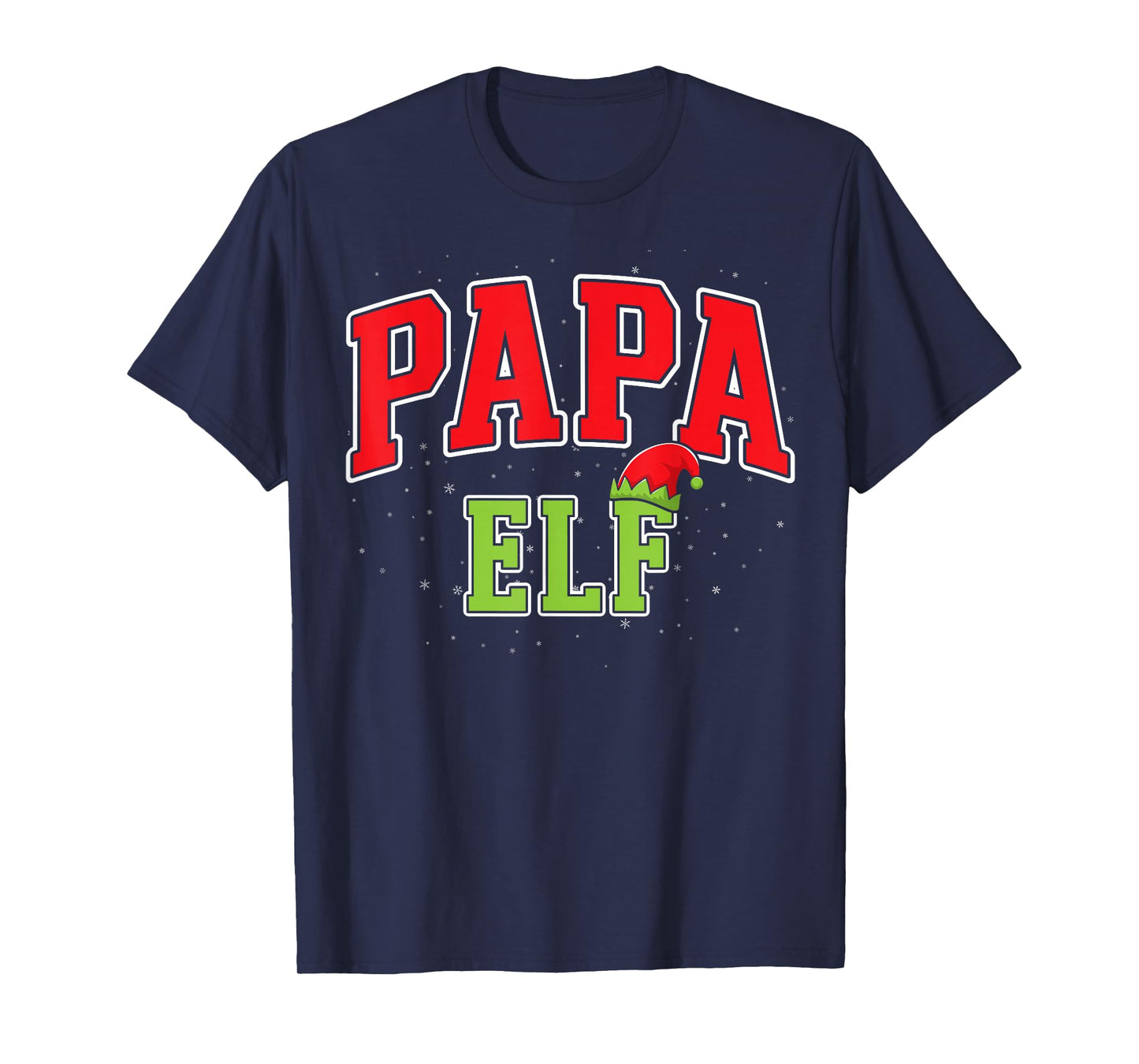 Papa Elf Christmas Family Matching Group Xmas Father T-Shirt