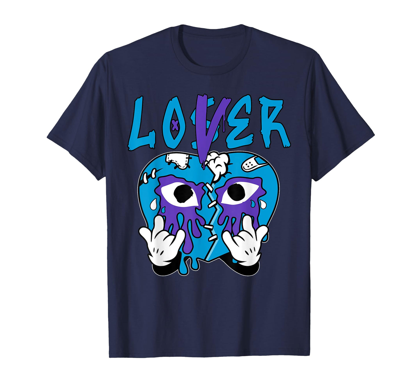 Loser Lover Drip Heart Tee Color Aqua Matching Outfit T-Shirt