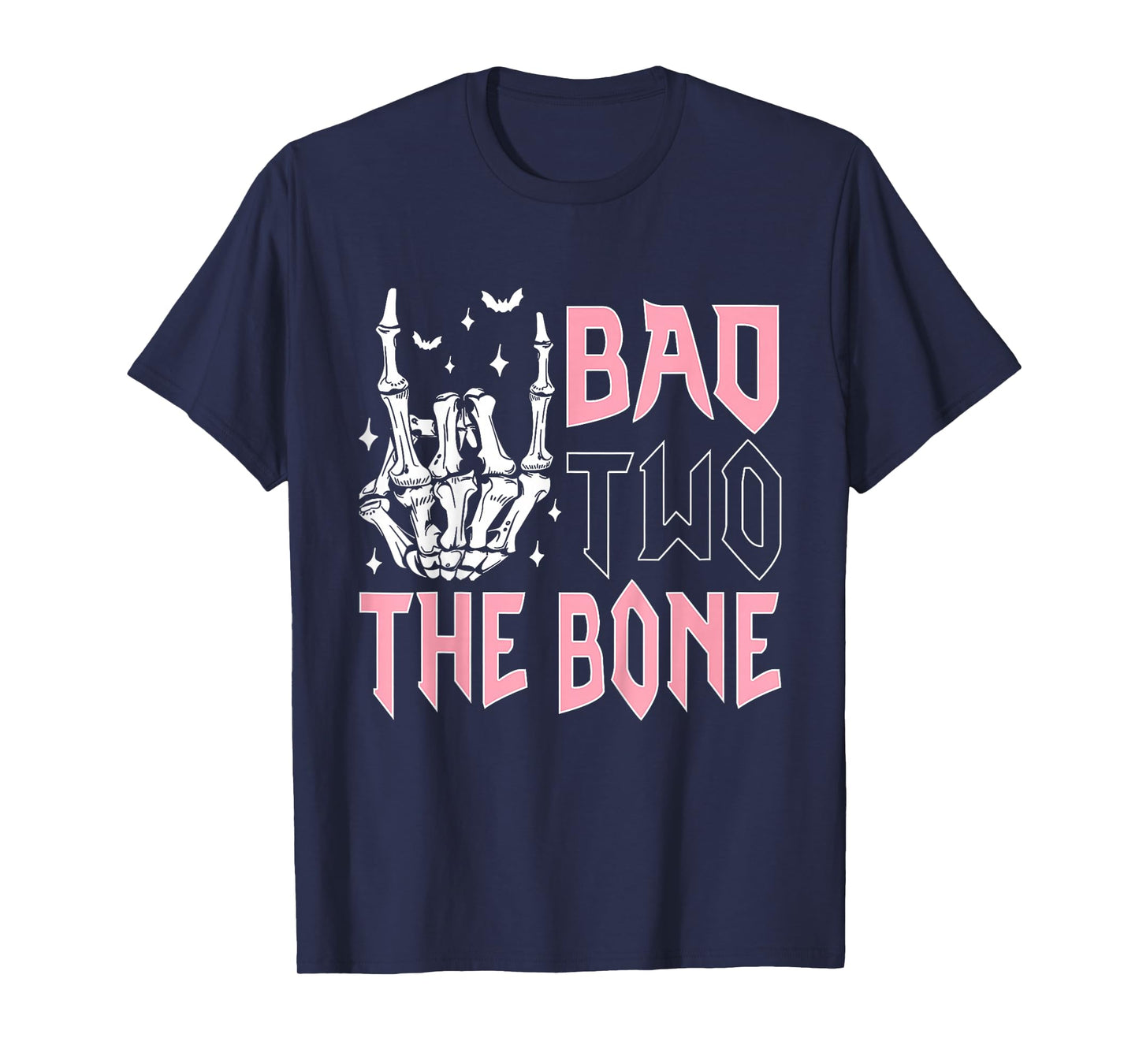 Bad Two The Bone Party Decorations 2 Years Old Birthday Kids T-Shirt