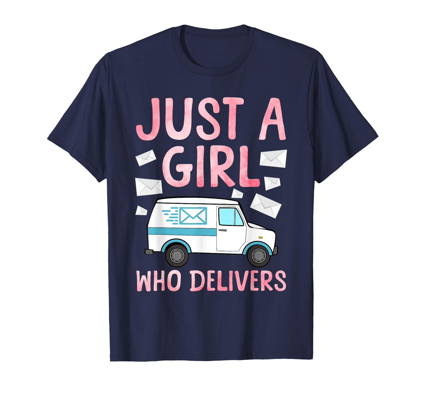 Mail Lady Design For Women Girls Postal Worker Mail Carrier T-Shirt