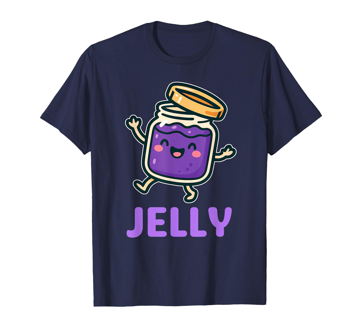 Jelly Jar Peanut Butter Matching Couples Halloween Costume T-Shirt