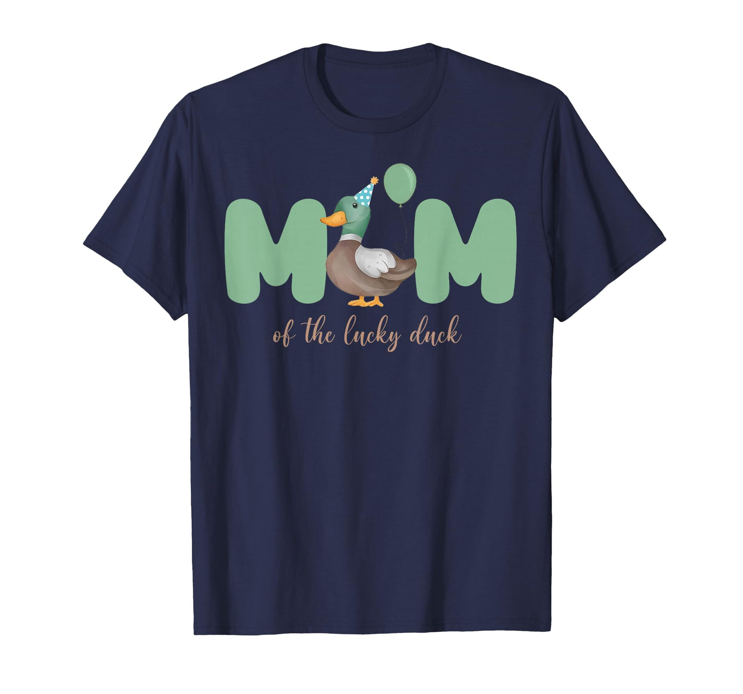 Mom of The Birthday Boy One Lucky Duck 1st Birthday Family T-Shirt