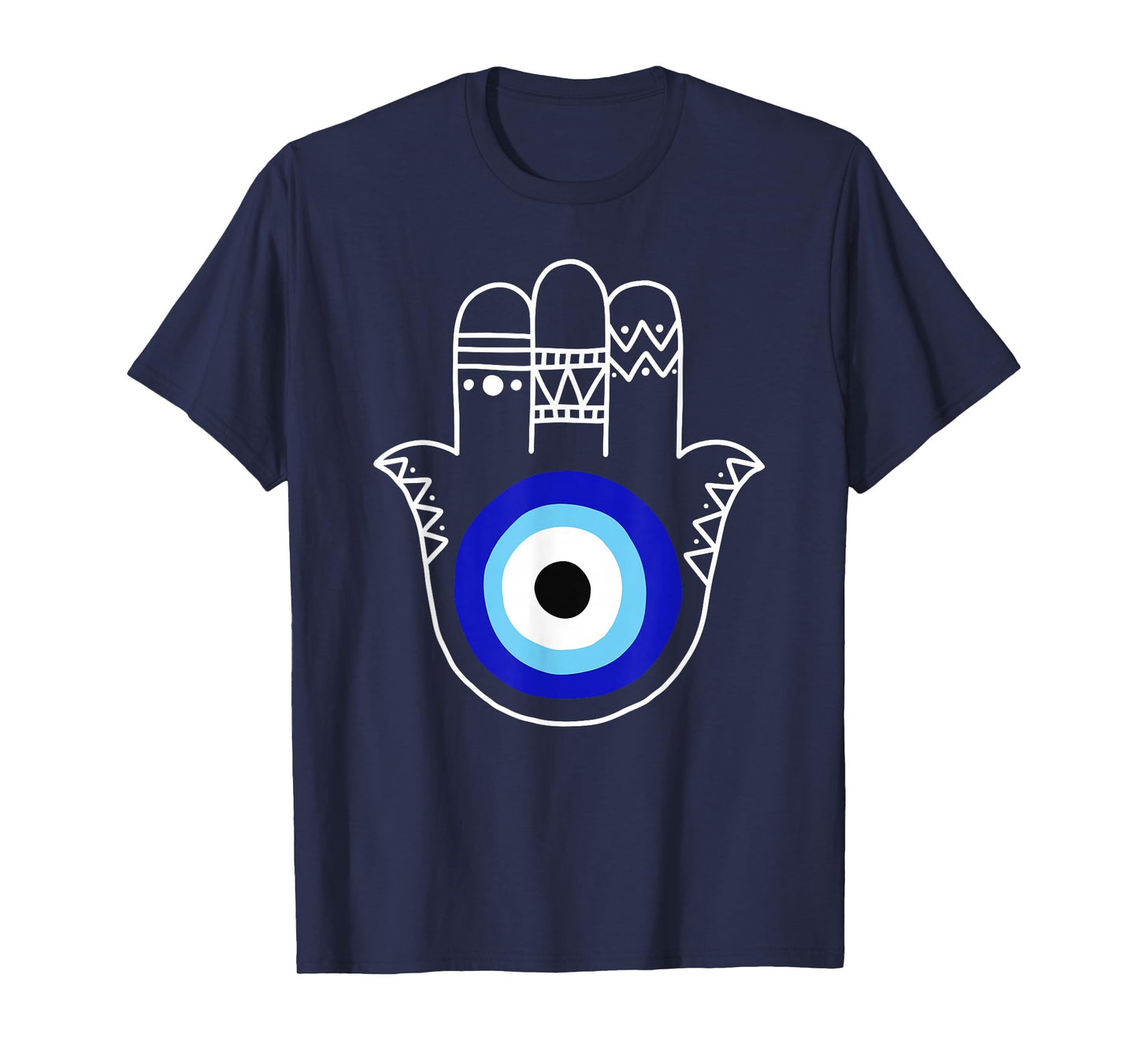 Hand of Hamsa Evil Eye Curse Protection Nazar Mati Evil Eye T-Shirt