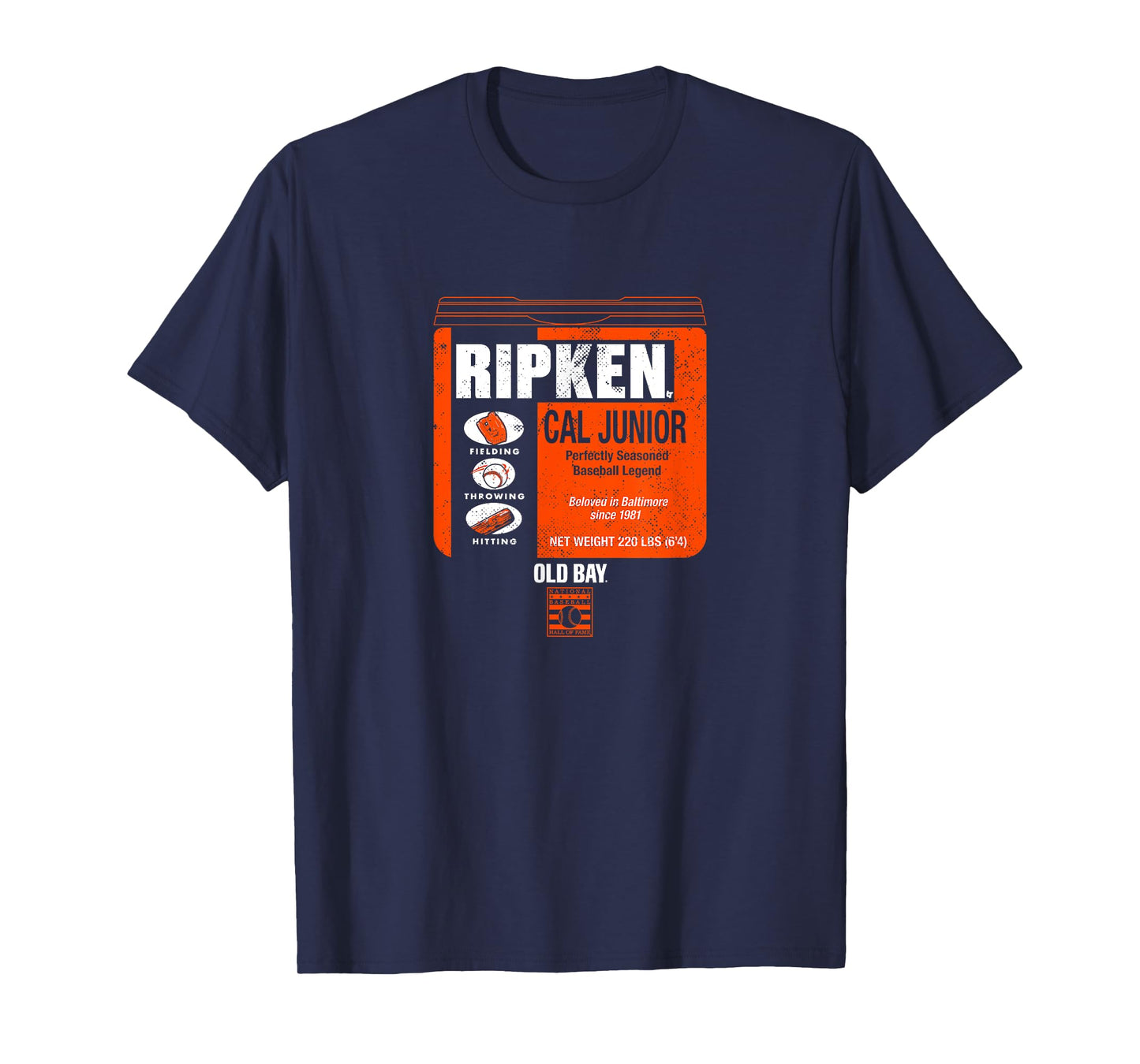 Cal Ripken Jr. - Old Bay Can - Baltimore Baseball T-Shirt