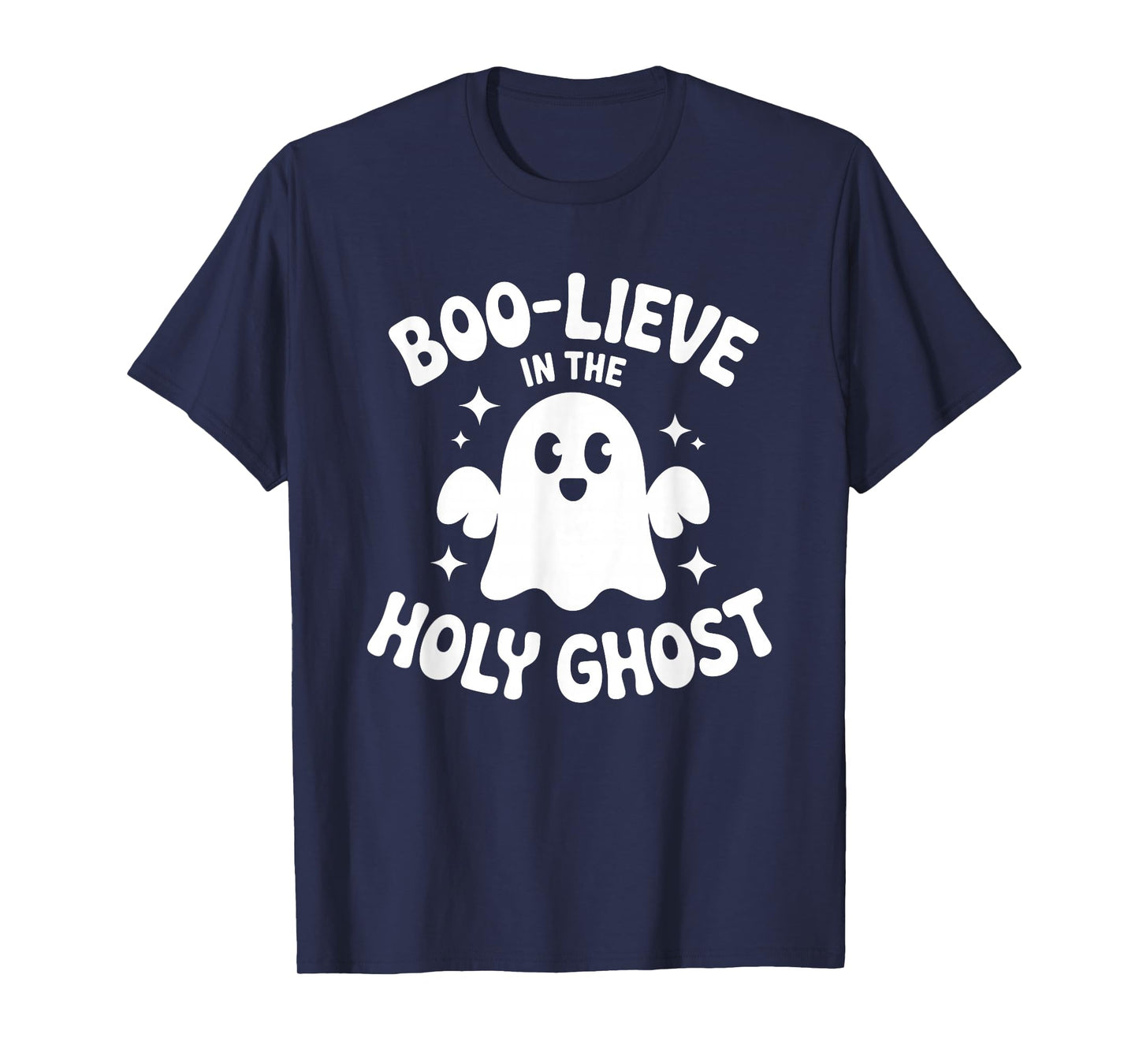 Boo-Lieve in The Holy Ghost Christian Halloween T-Shirt