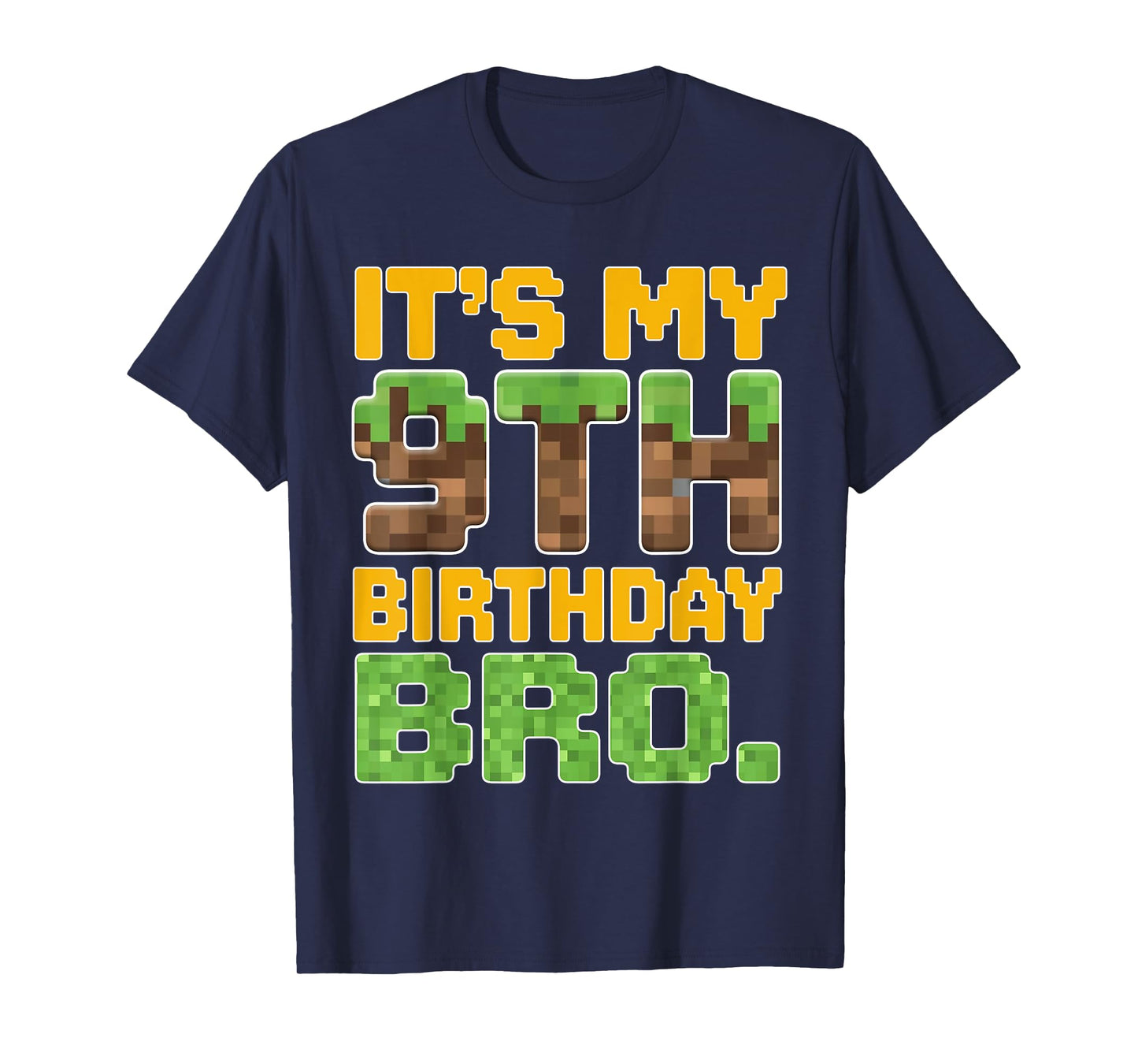 Funny Birthday Boy It's My 9th Birthday Video Game Pixel T-Shirt