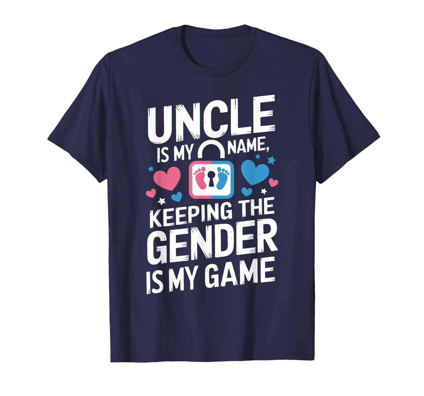 Gender Keeper Baby Reveal Cute Uncle Keeping Gender Game T-Shirt