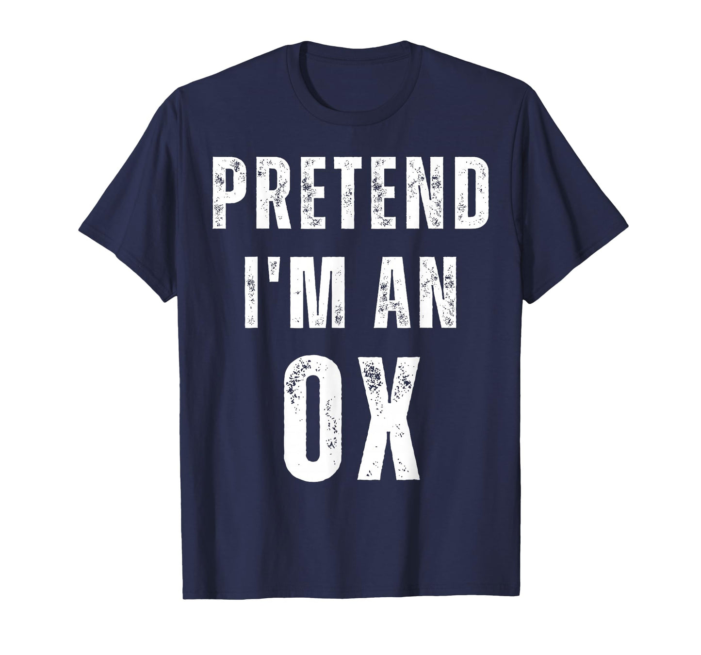 Pretend I'm an Ox Halloween Costume Funny Zodiac Graphic T-Shirt