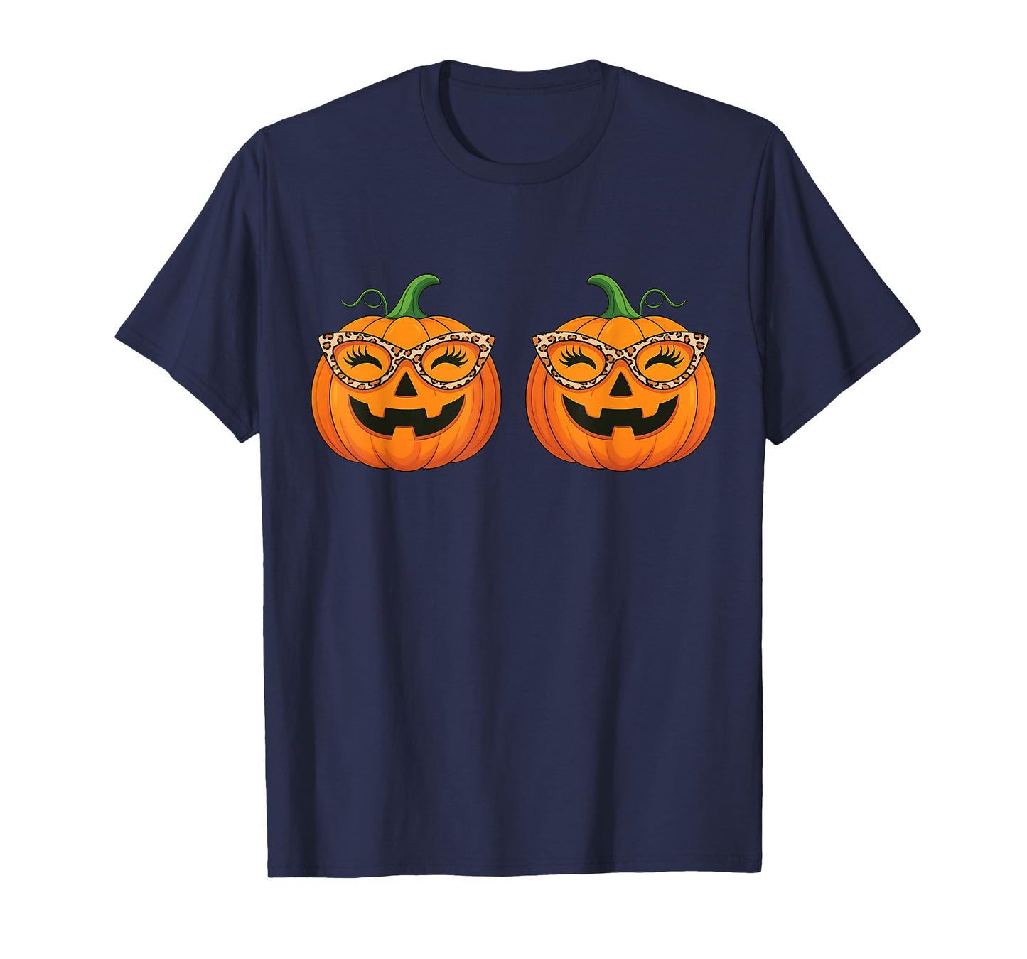 Just Here For The Pumpkins Funny Halloween Couple Women Men T-Shirt