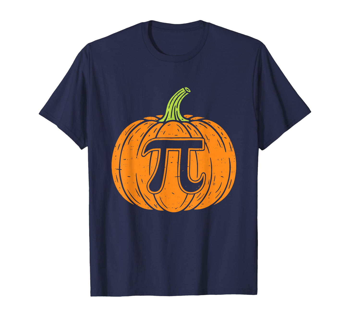 Pumpkin Pi Symbol Funny Math Nerd Spooky Halloween Pi Day T-Shirt