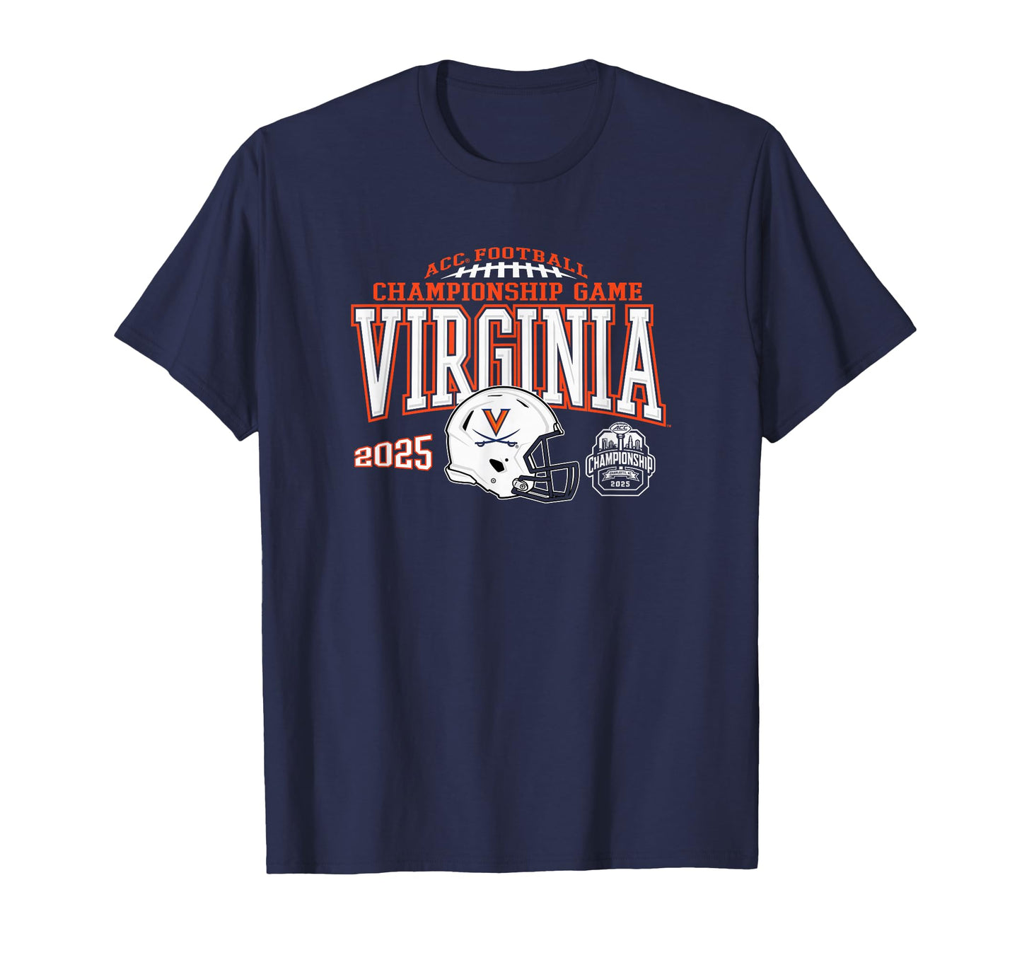 Virginia Cavaliers Acc Championship 2025 Football Navy T-Shirt