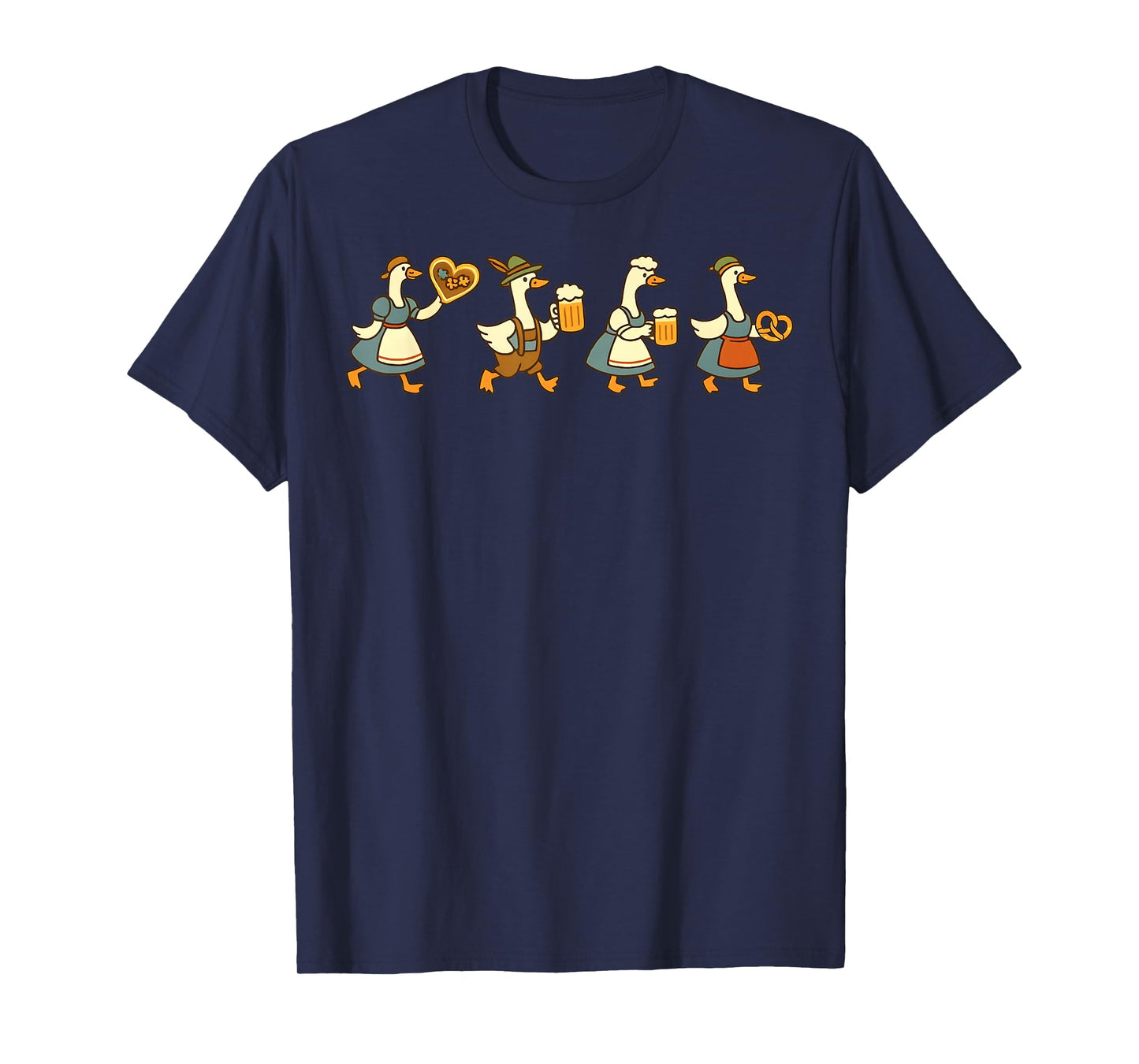 Oktoberfest Just a Fest Goose German Beer Prost Drinking T-Shirt