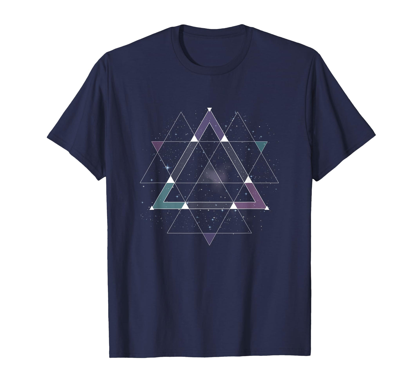Sacred Geometry Space Psychedelic Spiritual Cosmic Geometric T-Shirt