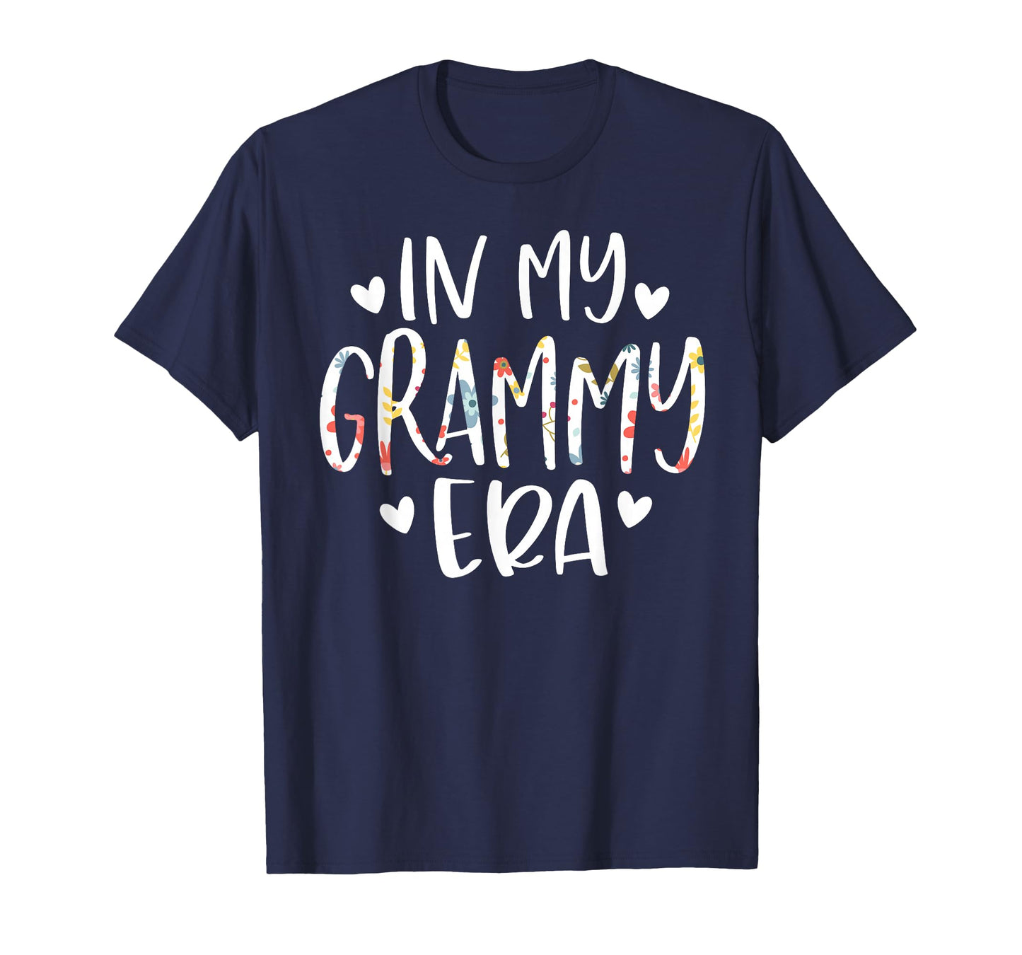 In My Grammy Era Flower Letter Floral Cute Gifts For Grammy T-Shirt