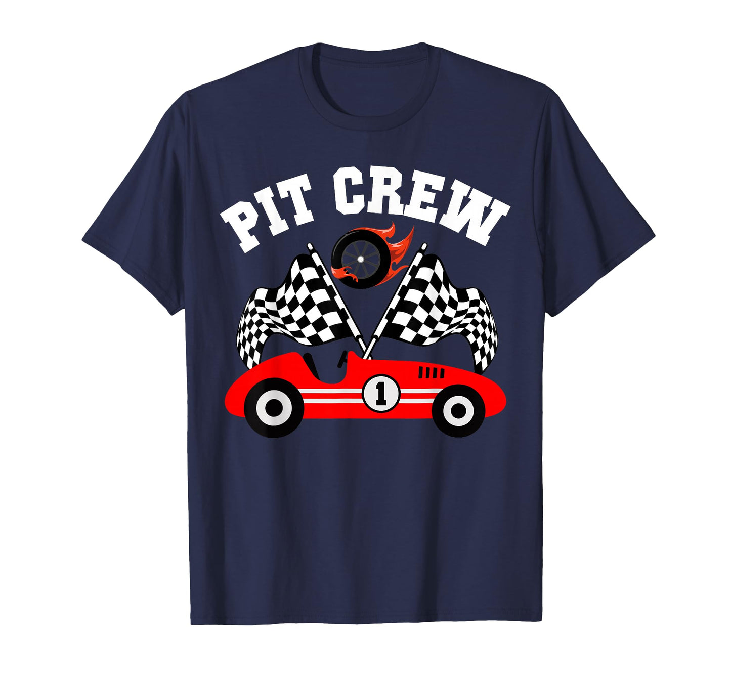 Pit Crew Family Racing Birthday Race Car Boys Youth Kids T-Shirt