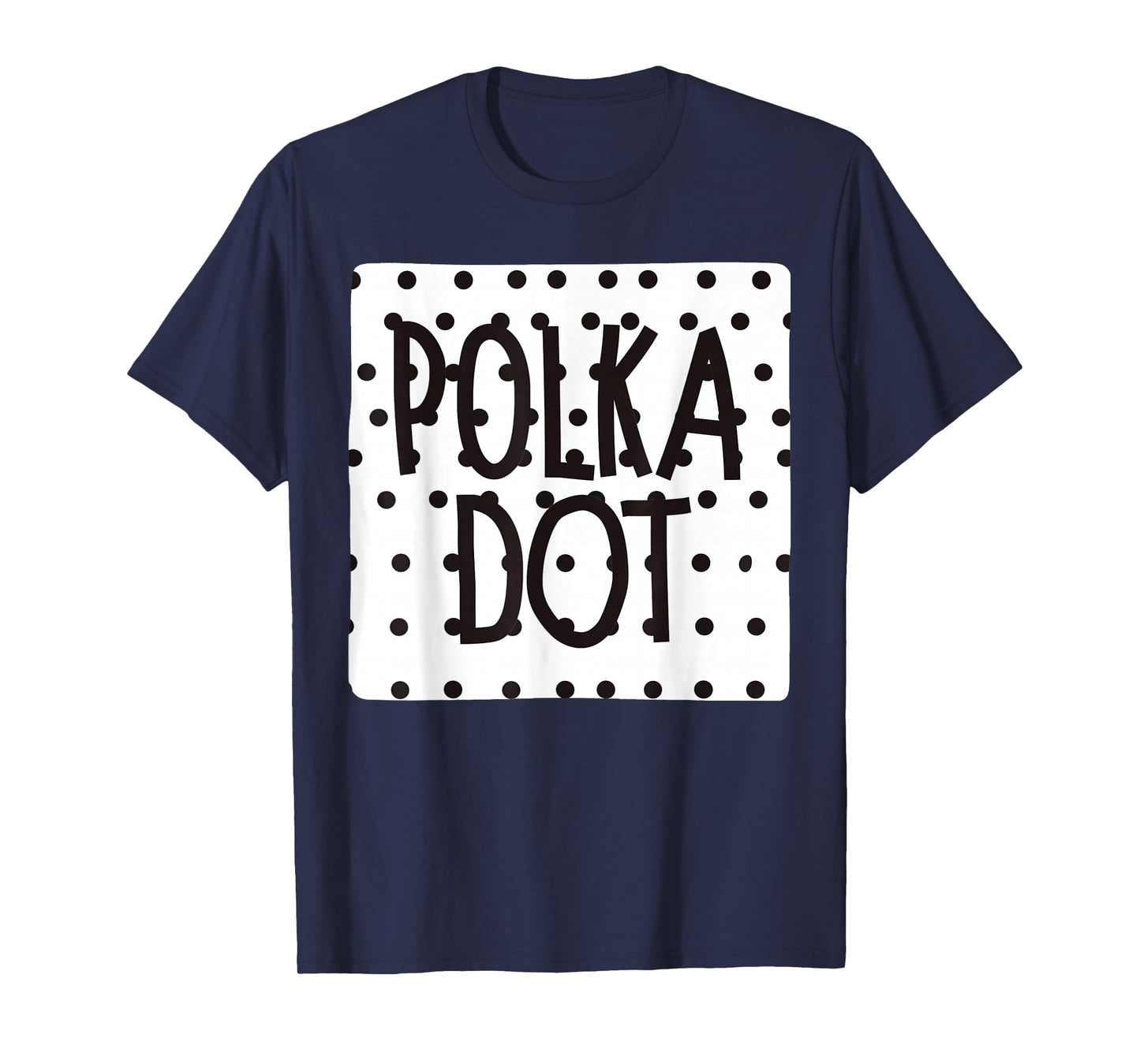 Black white Polka Dot Speech T-Shirt