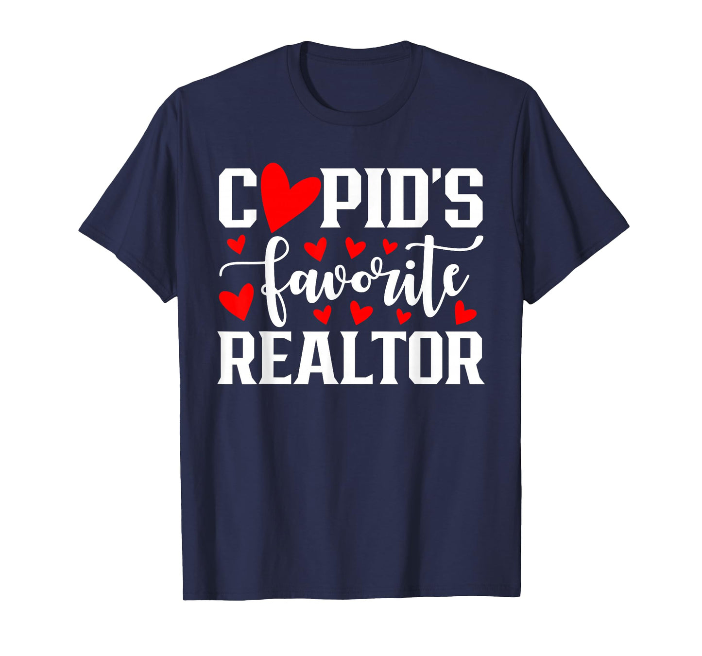Cupid's Favorite Realtor Cute Heart Valentine's Day T-Shirt