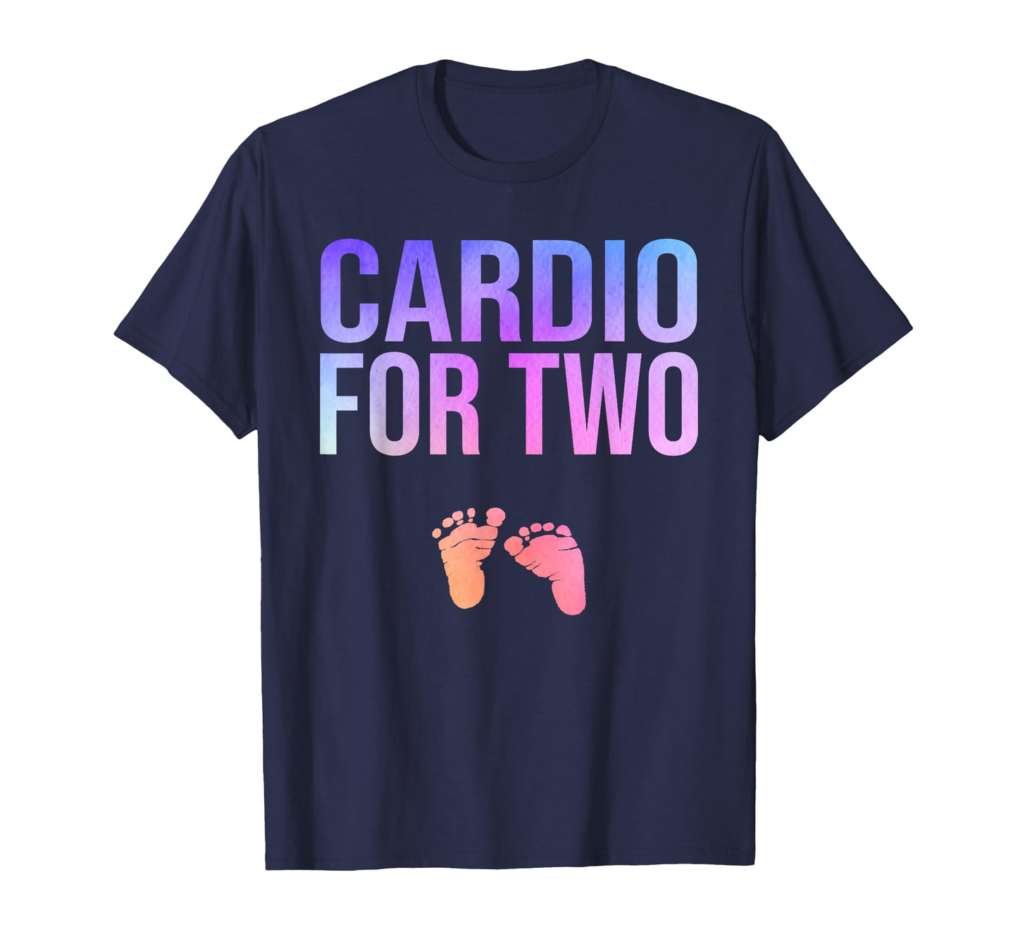 Cardio For Two Funny Pregnancy Workout T-Shirt