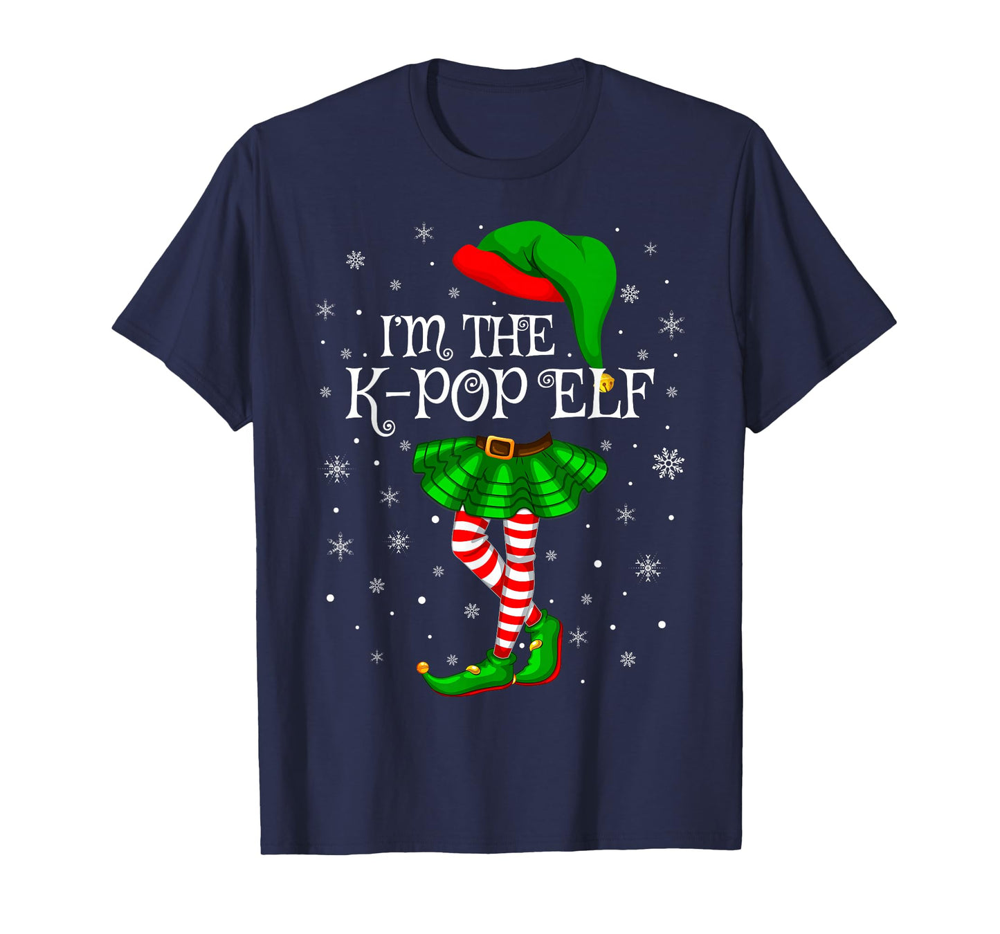 K-Pop Elf Christmas Family Group Women Girls Xmas Pajama T-Shirt