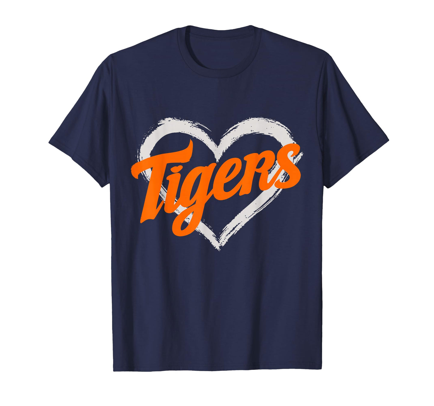 Vintage Tigers Heart Throwback Retro T-Shirt