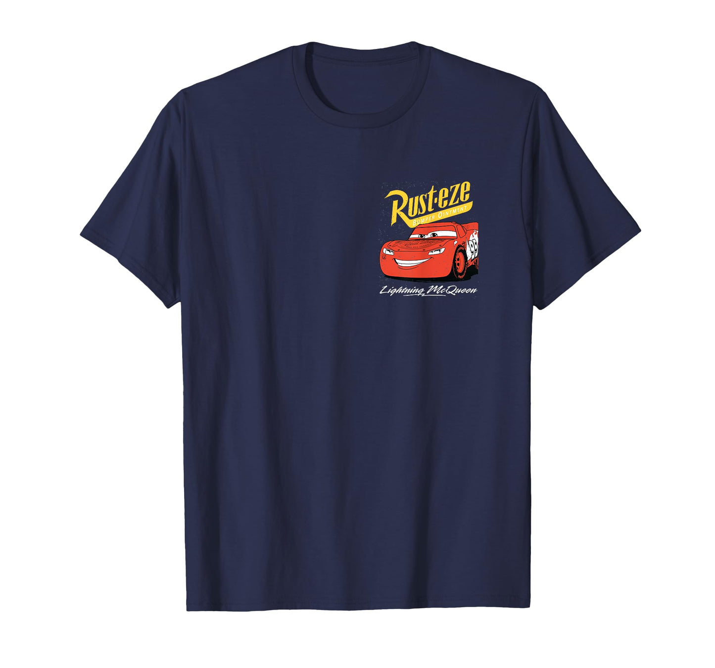 Disney Pixar Cars Lightning McQueen Vintage Rusteze T-Shirt