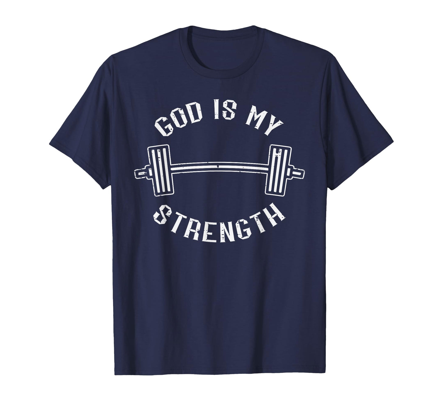 Gym God Is My Strength Christian Workout Fitness Women Men T-Shirt