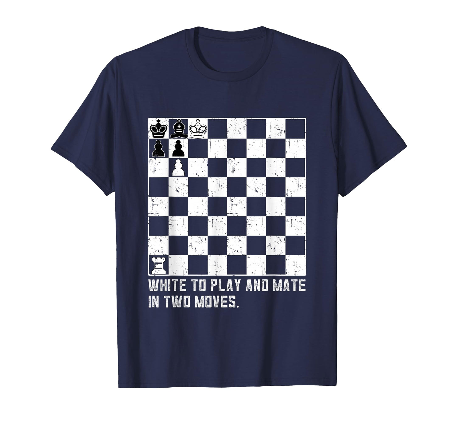White to Play and Mate in Two Moves Chess Puzzle T-Shirt