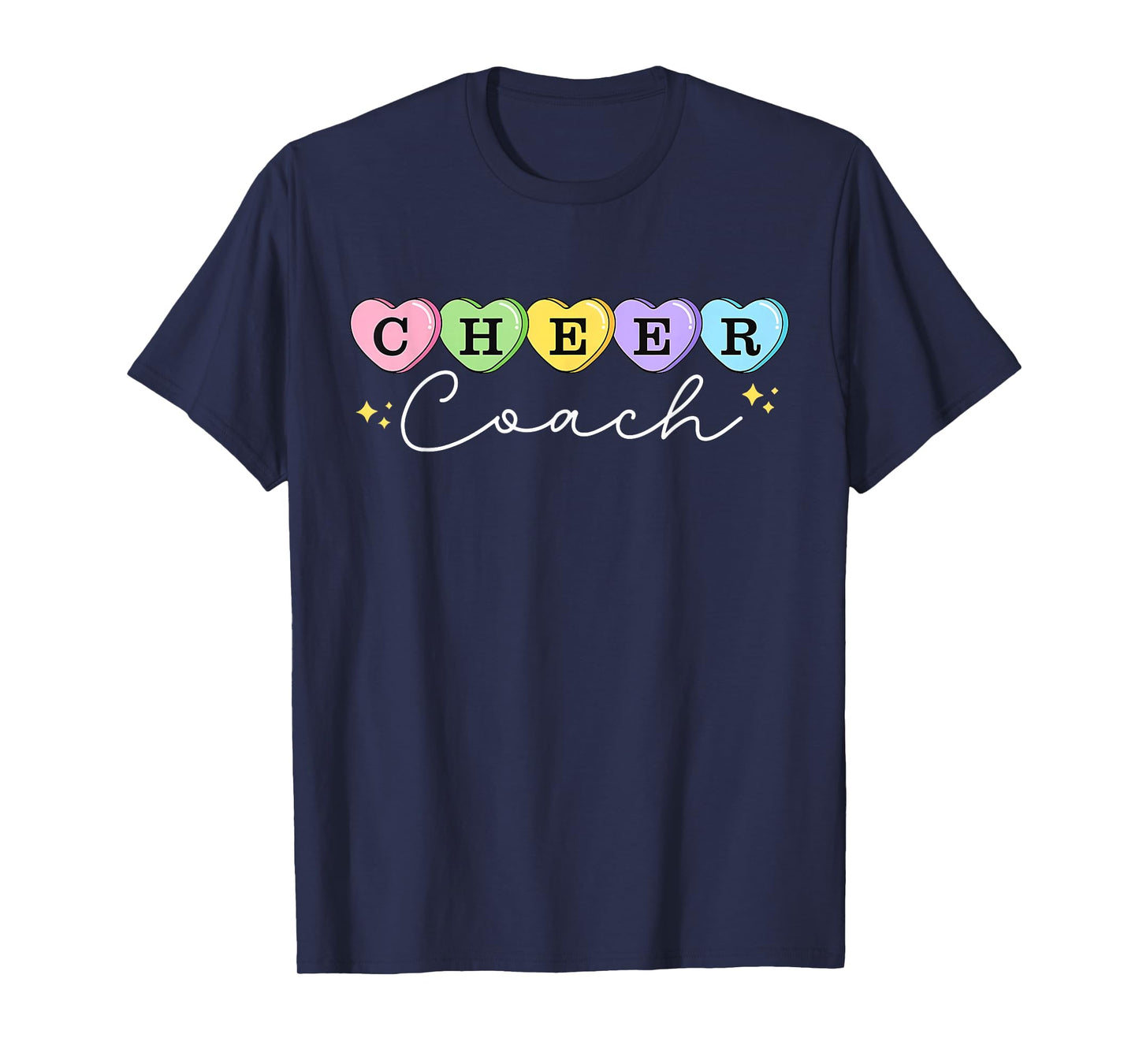 Heart Candy Valentines Cheer Coach Cheerleading Women T-Shirt