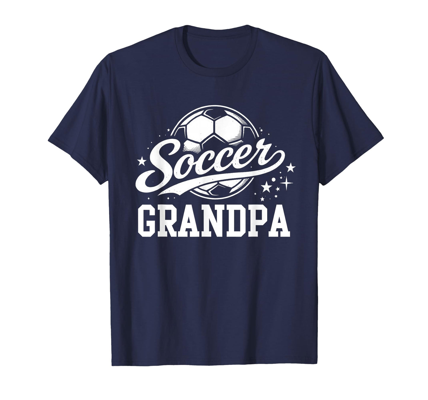 Soccer Grandpa Vintage Soccer Ball T-Shirt