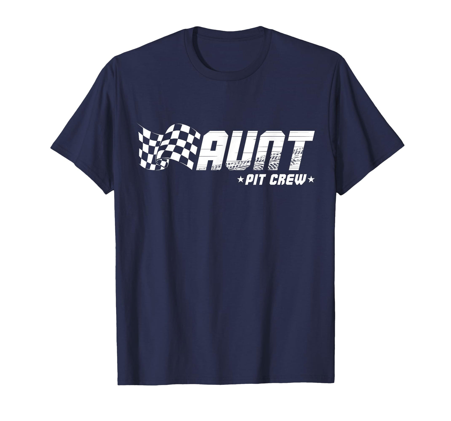 Aunt Pit Crew Race Car Birthday Family Racing T-Shirt