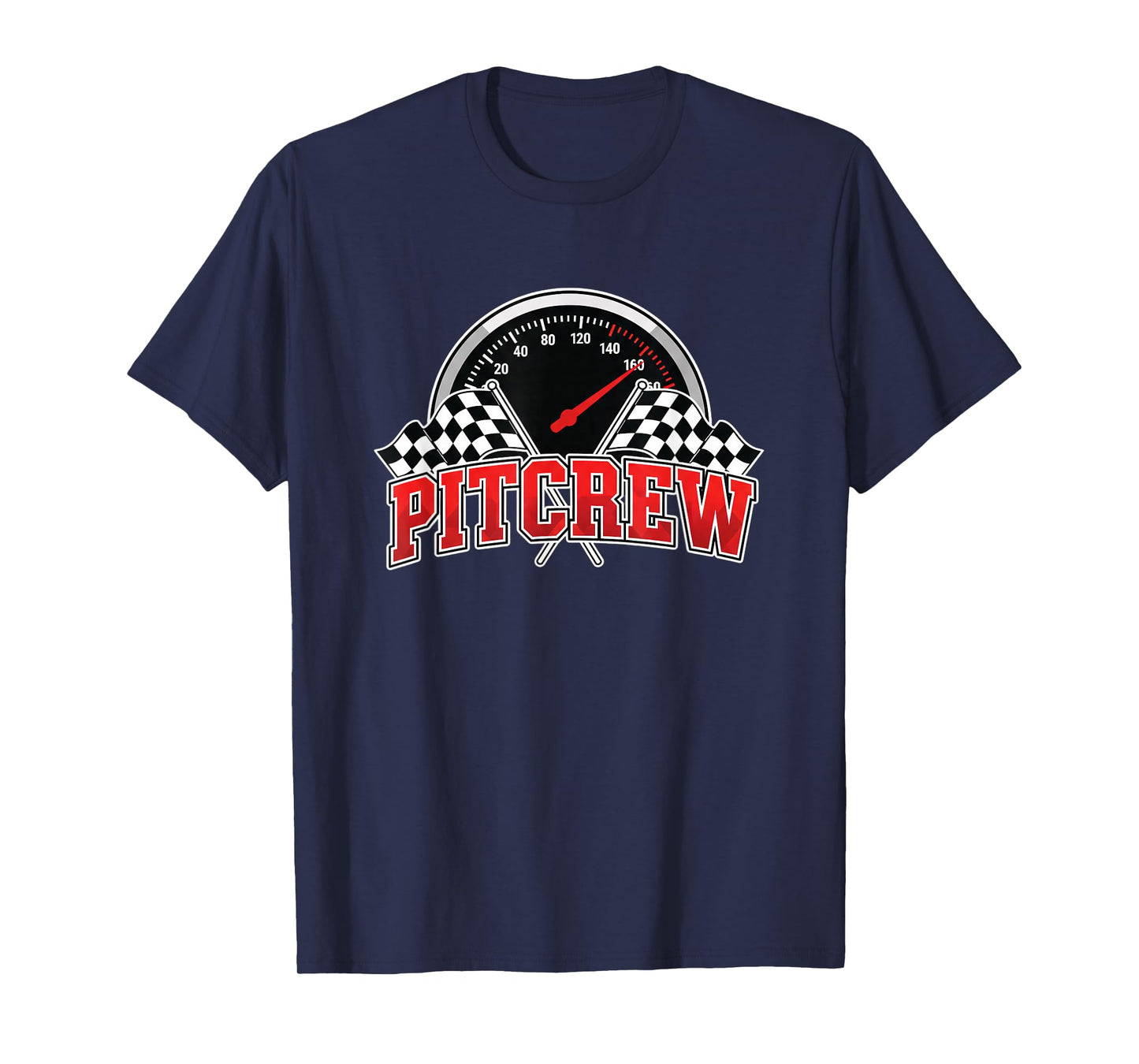 Car Pit Crew Racing Speedometer Pitcrew Design T-Shirt