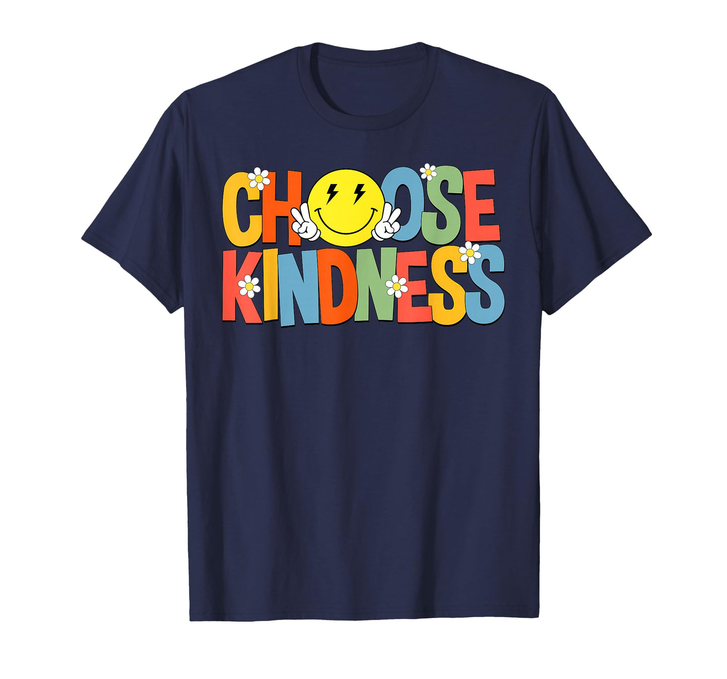 Smile Face Choose Kindness Be Kind Inspirational Kids T-Shirt
