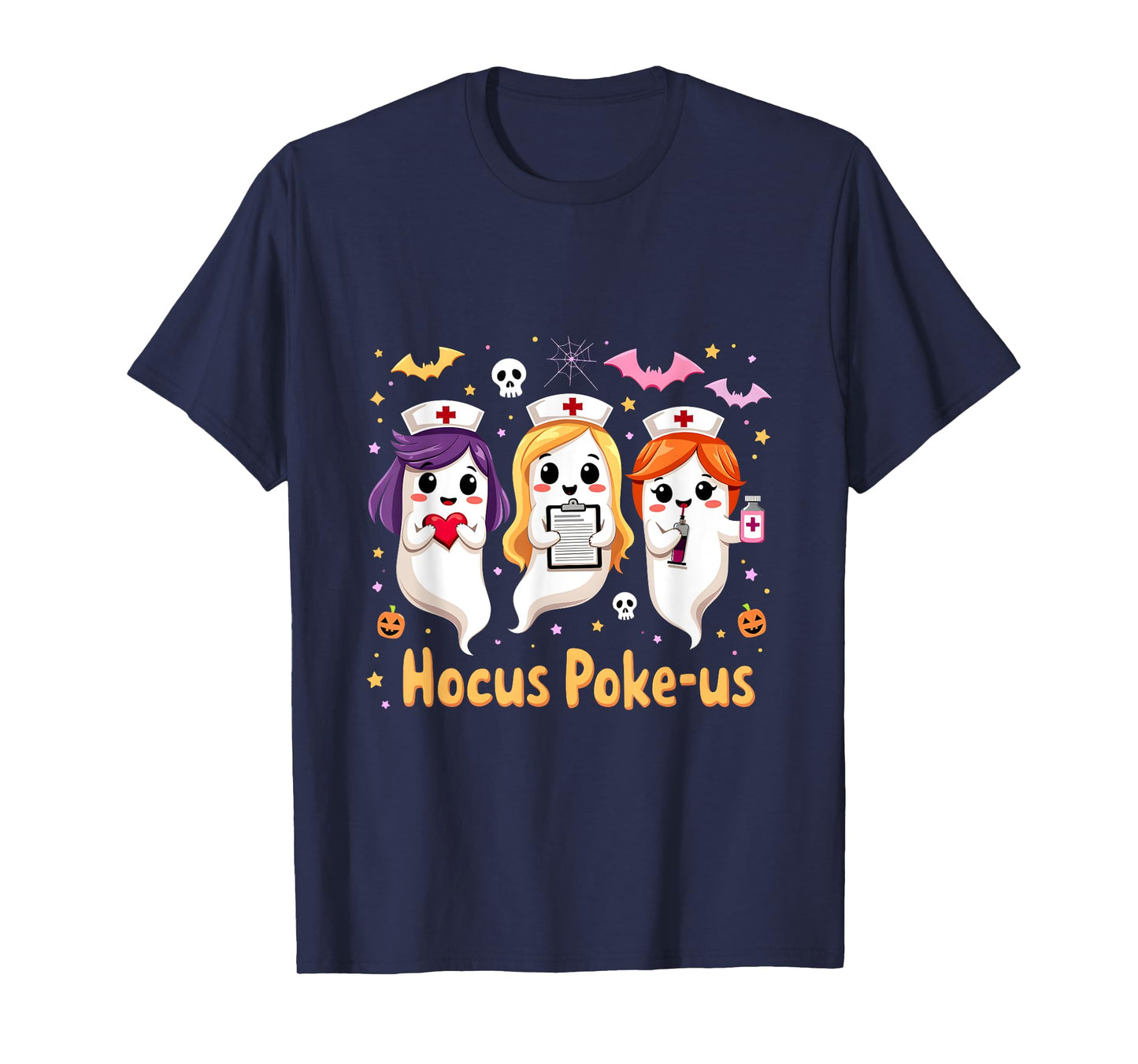 Funny Halloween Nurse Nursing Hocus Poke-Us Witches Nurse T-Shirt