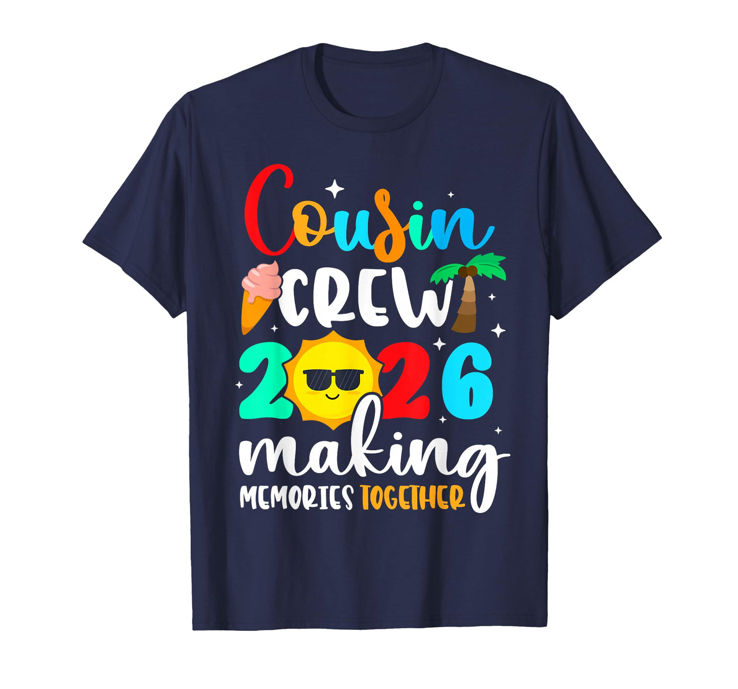 Cousin Crew 2026 Summer Vacation Beach Family Trips Matching T-Shirt