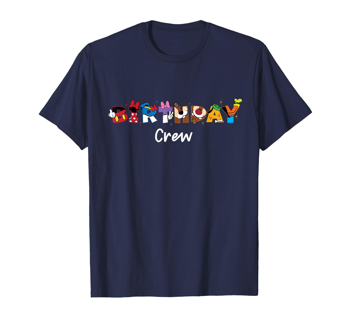 Disney Mickey Mouse and Friends "Birthday Crew" Party Squad T-Shirt