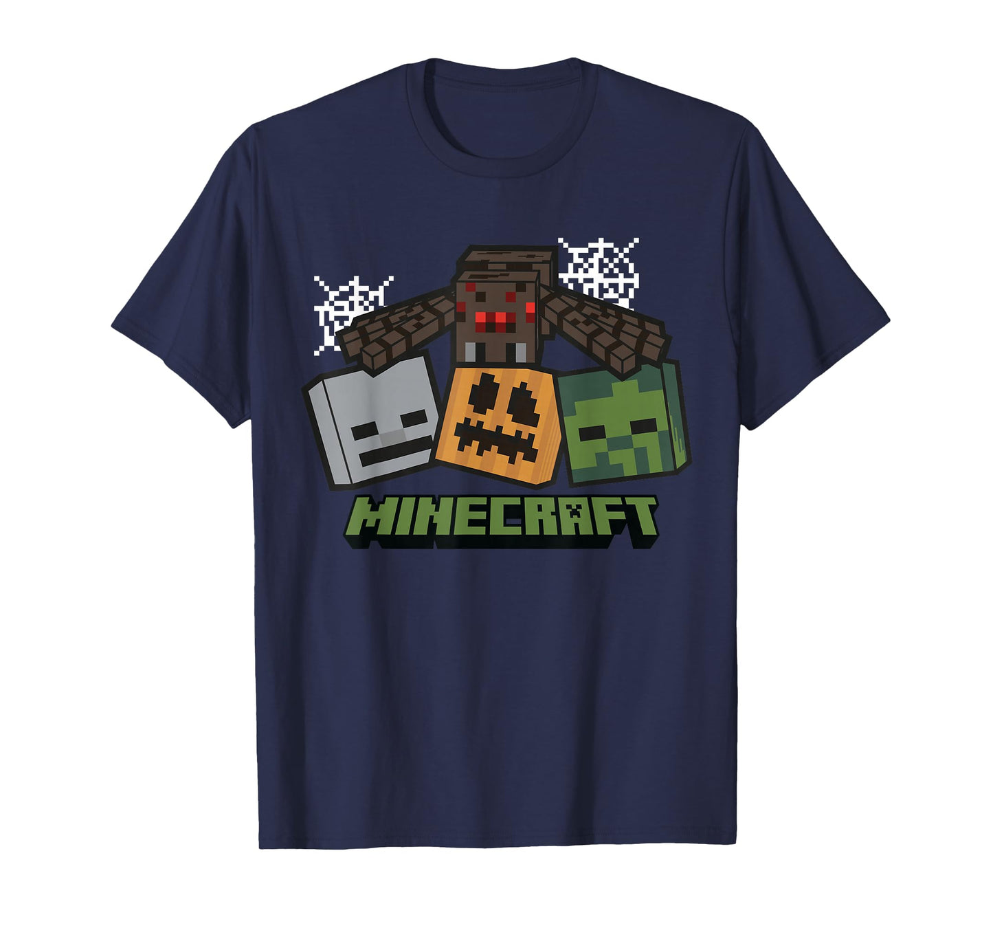 Minecraft Mob Squad Halloween Faces T-Shirt