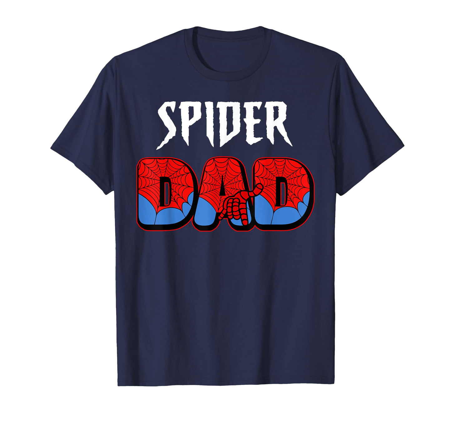 Mens Spider Dad Design Father's Day Matching Family Birthday T-Shirt